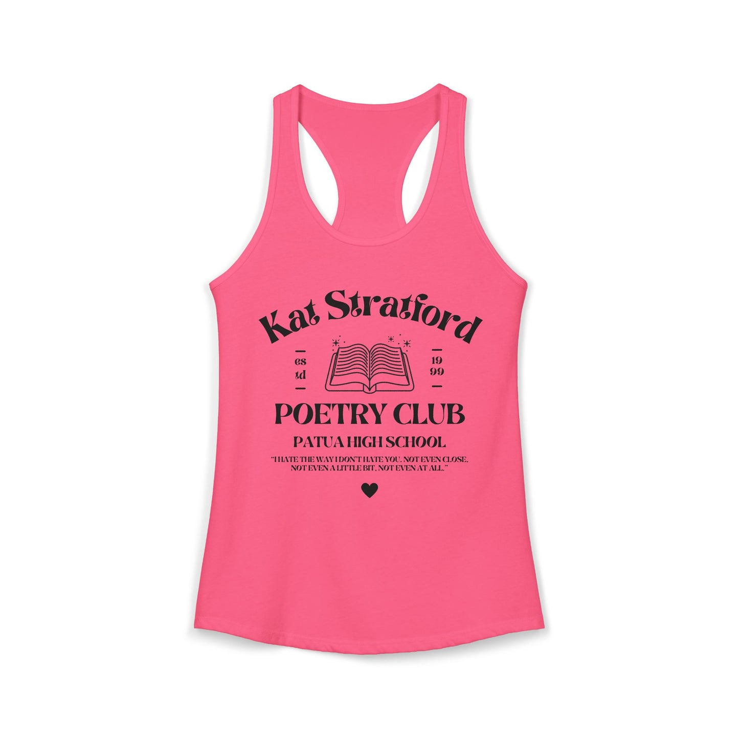 10 Things I Hate About You Movie - Kat Poetry Club Tank Top