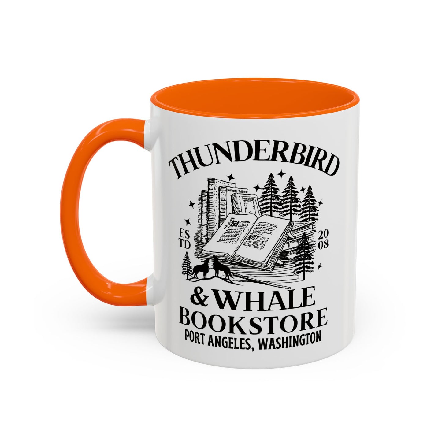 Thunderbird & Whale bookstore Coffee Mug