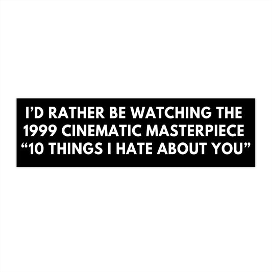 10 Things I Hate About You Movie Sticker