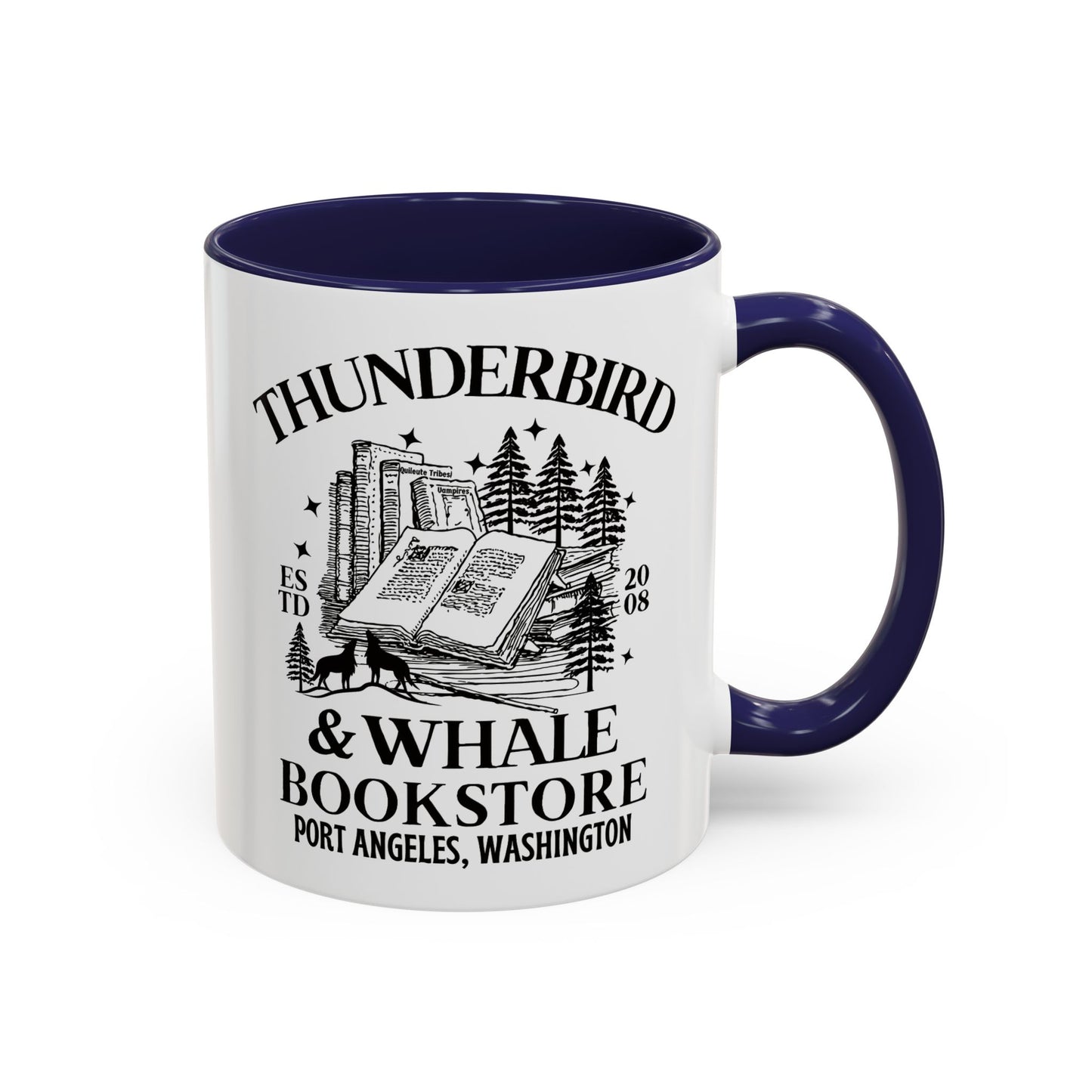 Thunderbird & Whale bookstore Coffee Mug