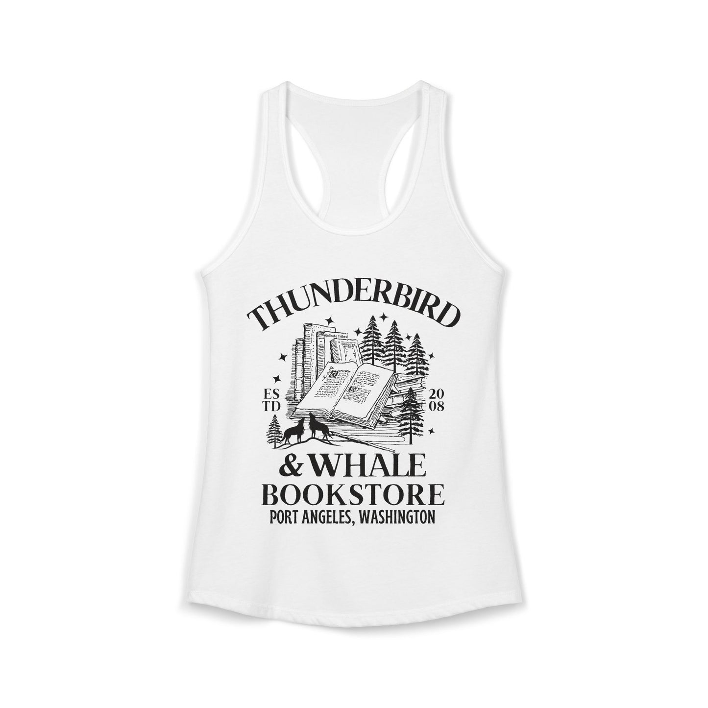 Thunderbird & Whale Bookstore Tank Top