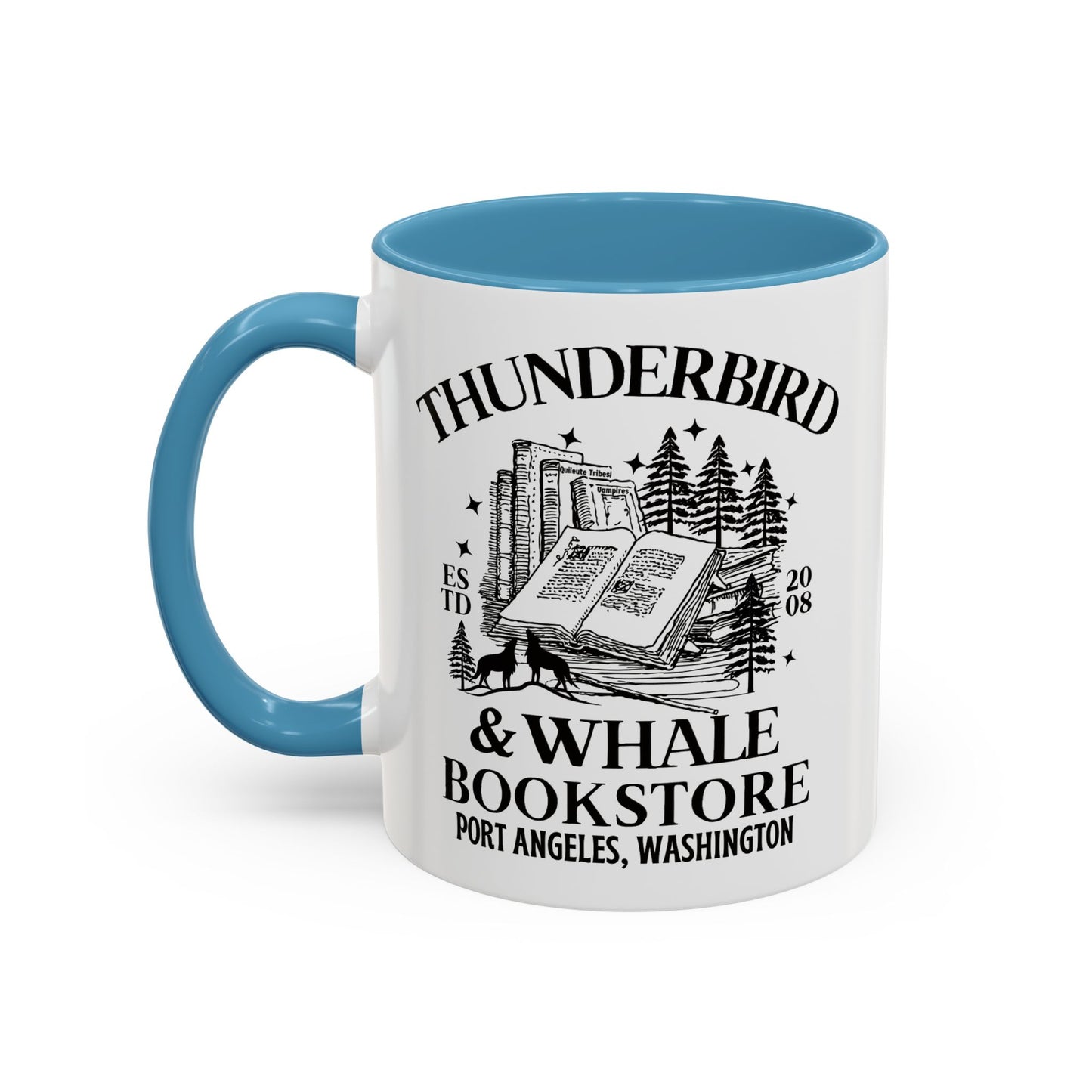 Thunderbird & Whale bookstore Coffee Mug