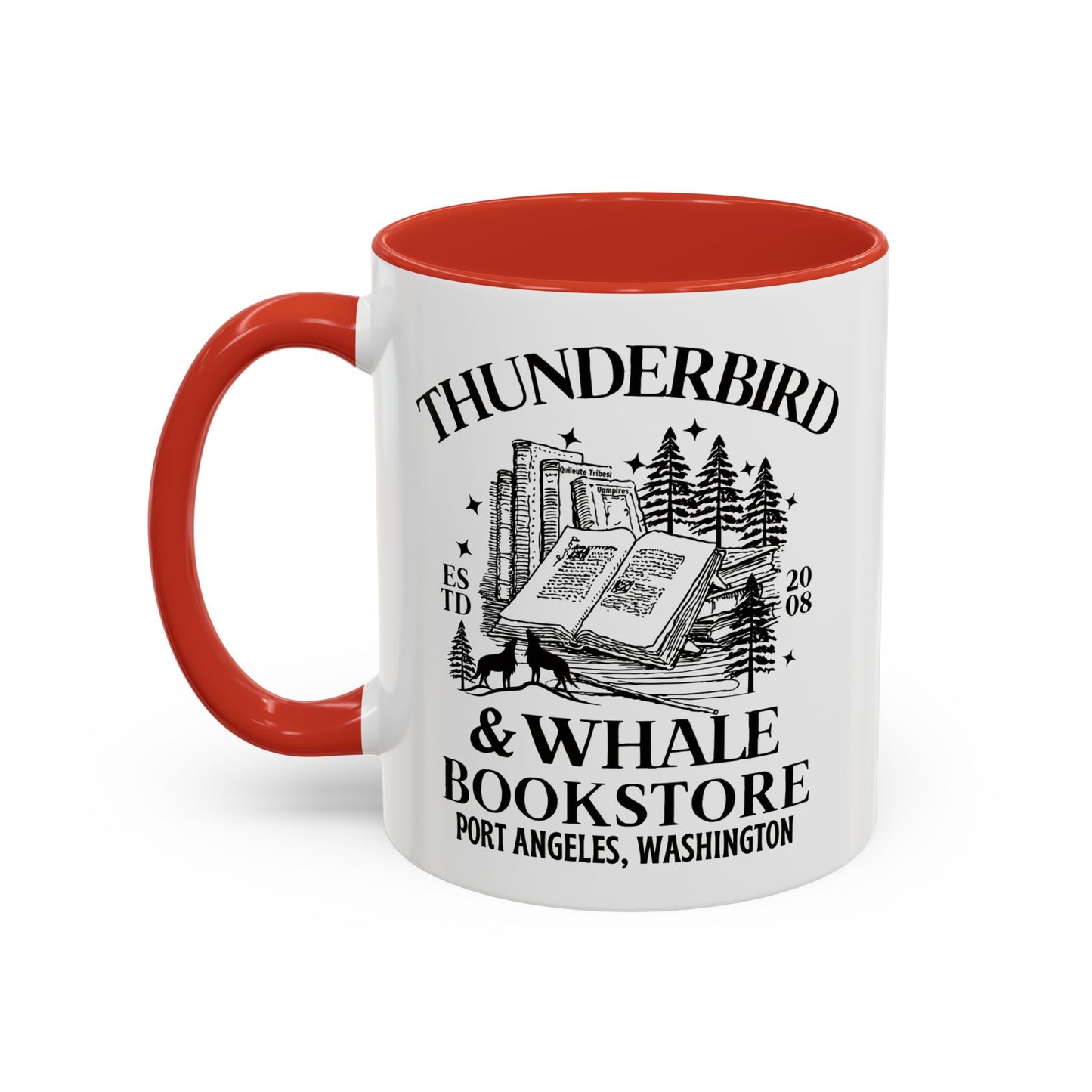 Thunderbird & Whale bookstore Coffee Mug