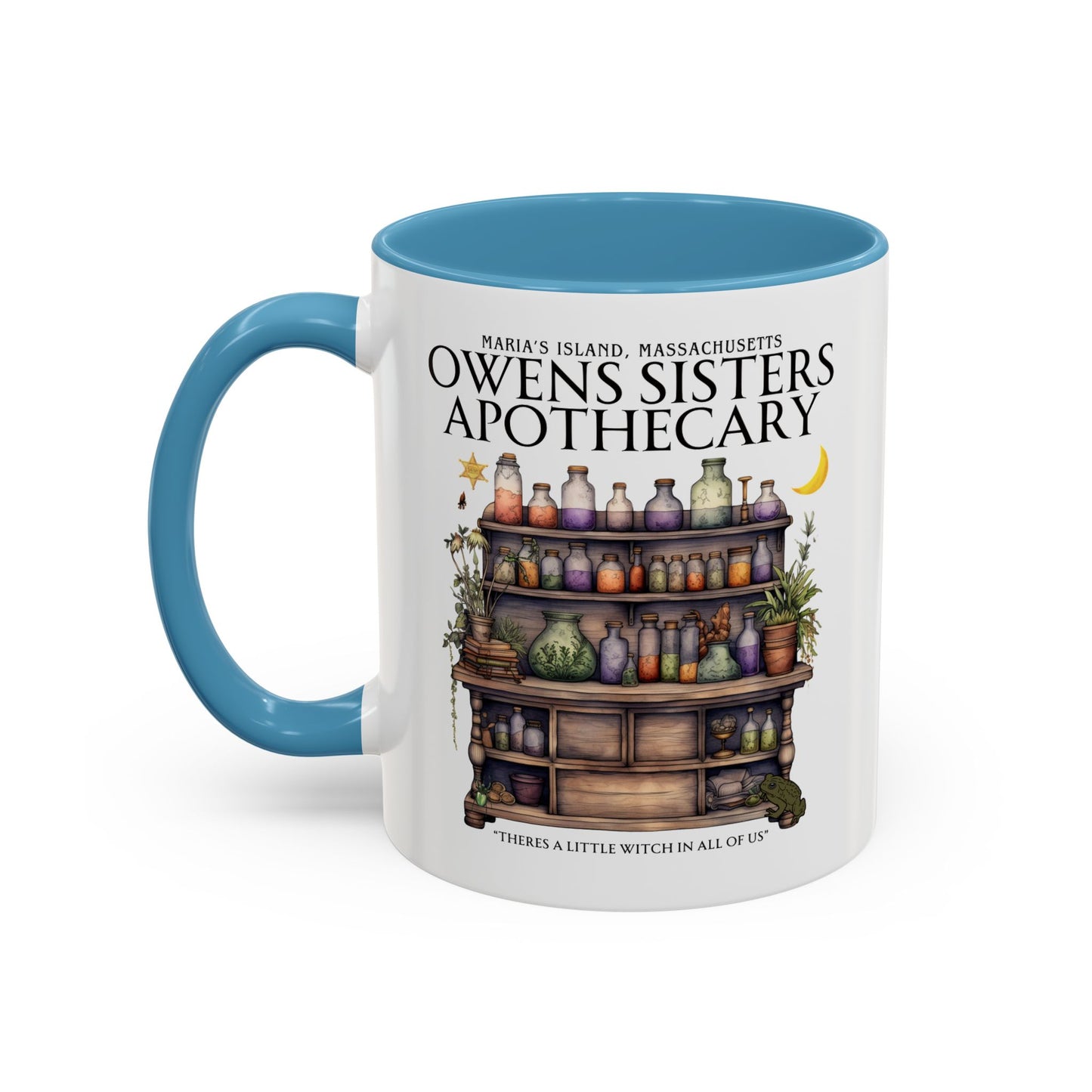 Owens Sisters Witch Coffee Mug 11 oz Colored Handle