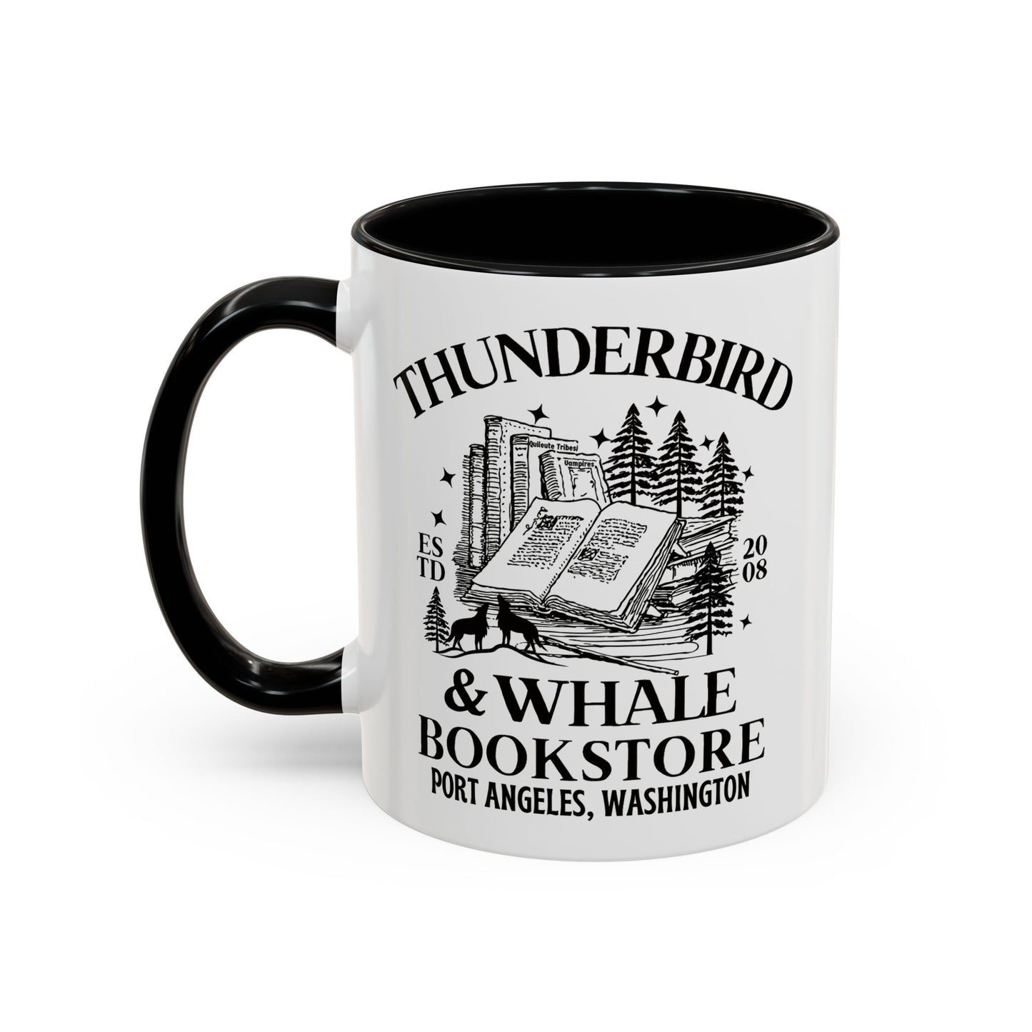 Thunderbird & Whale bookstore Coffee Mug