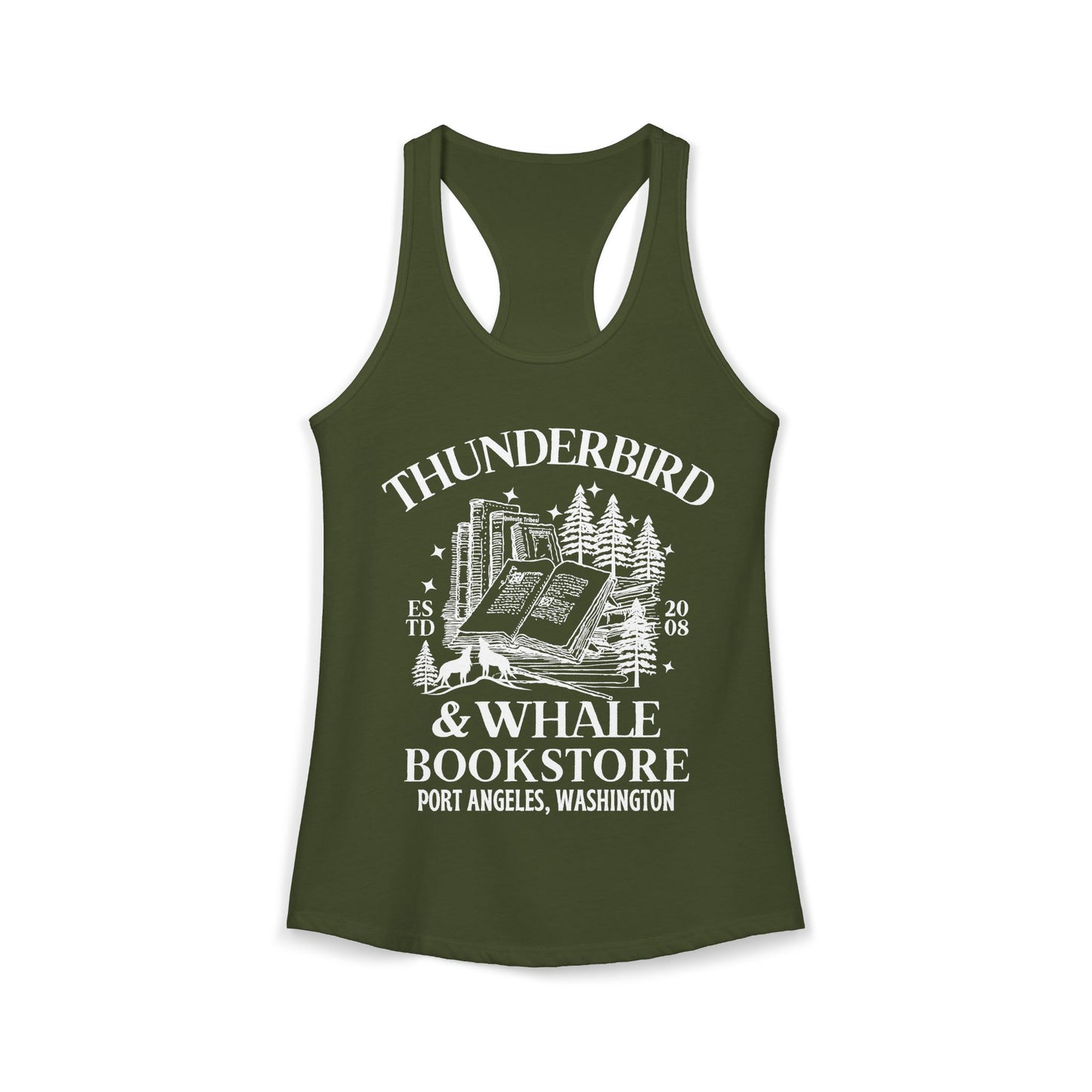 Thunderbird & Whale Bookstore Tank Top