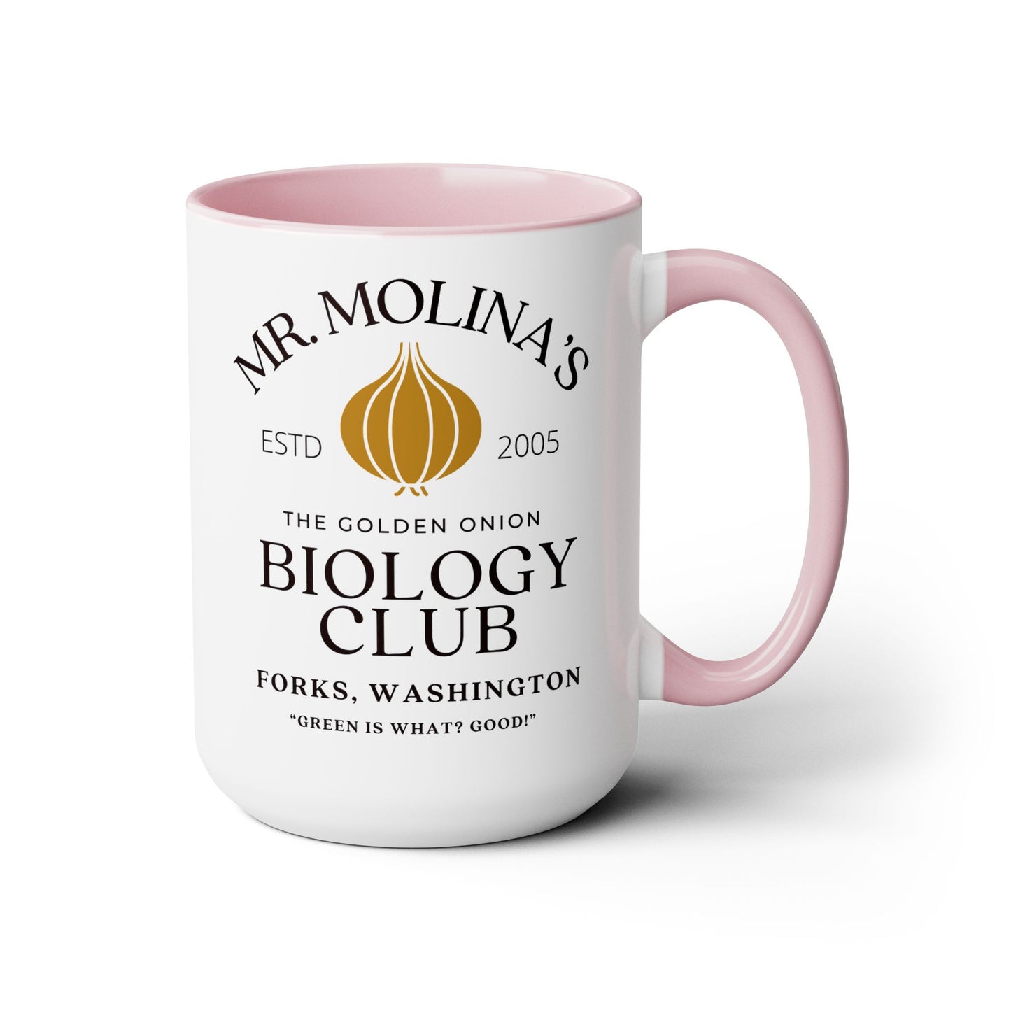 Mr. Molina Biology Club Coffee Mug Colored Handle 15oz