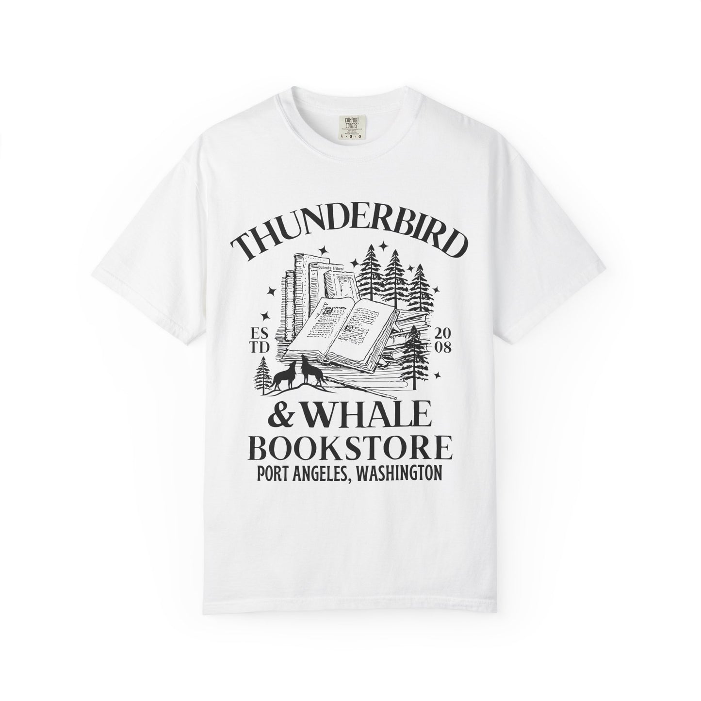 Comfort Colors® Thunderbird & Whale Bookstore Shirt