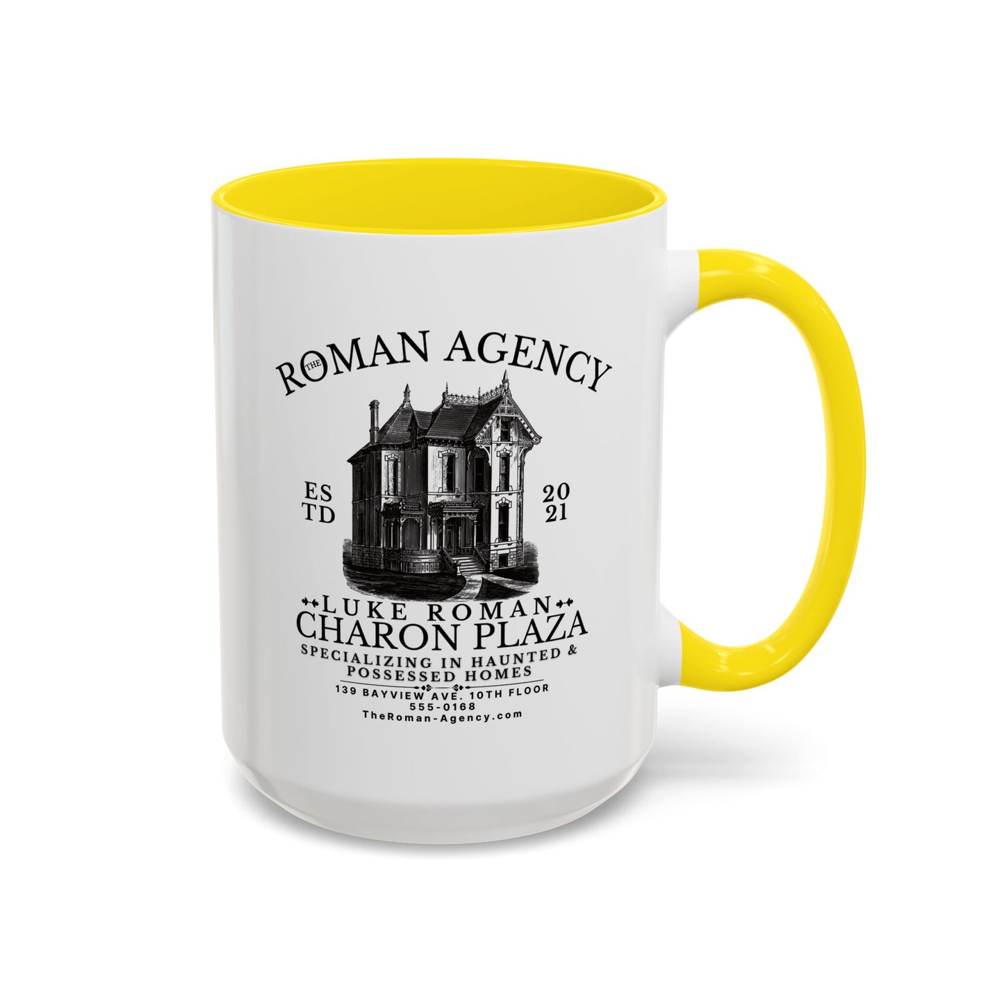 Roman Agency Coffee Mug Colored Handle