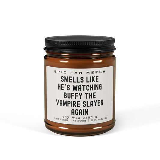 Buffy the Vampire Slayer Scented Soy Candle Amber Jar