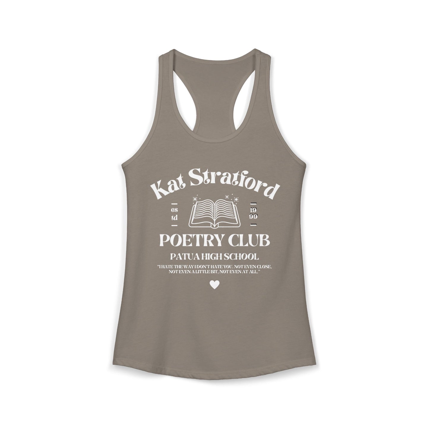 10 Things I Hate About You Movie - Kat Poetry Club Tank Top