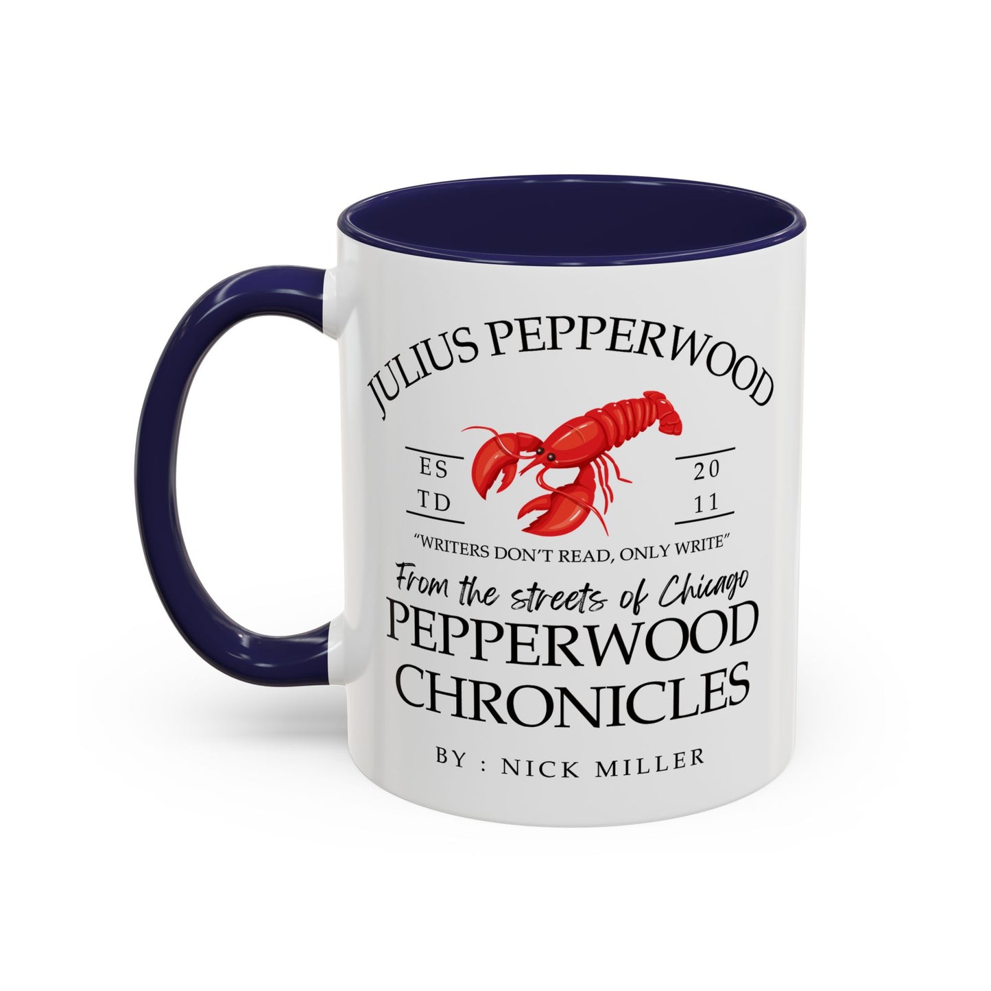 New Girl TV Show - Nick Miller presents Julius Pepperwood Coffee Mug Colored Handle 11oz