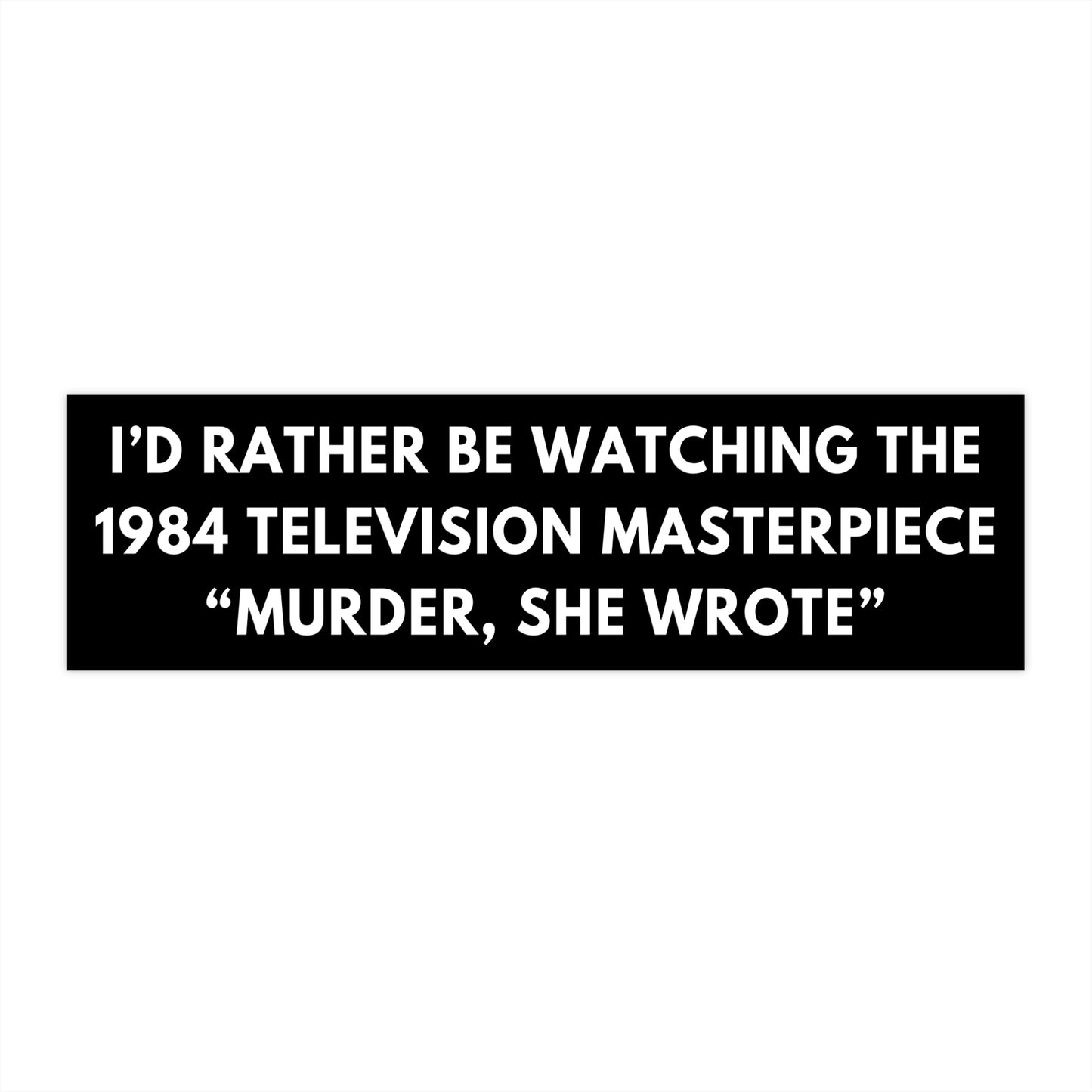 Murder, She Wrote Sticker