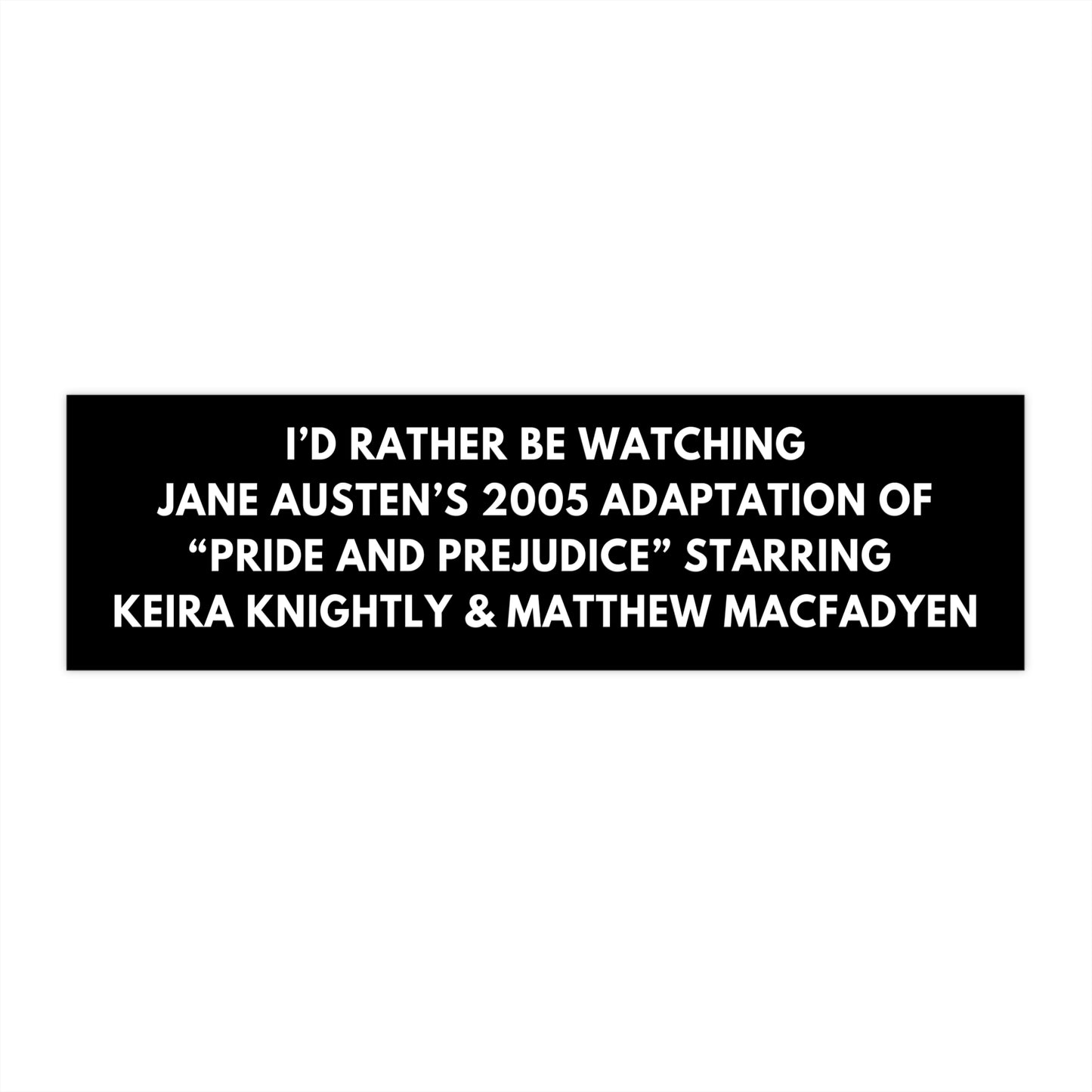 Pride and Prejudice Sticker