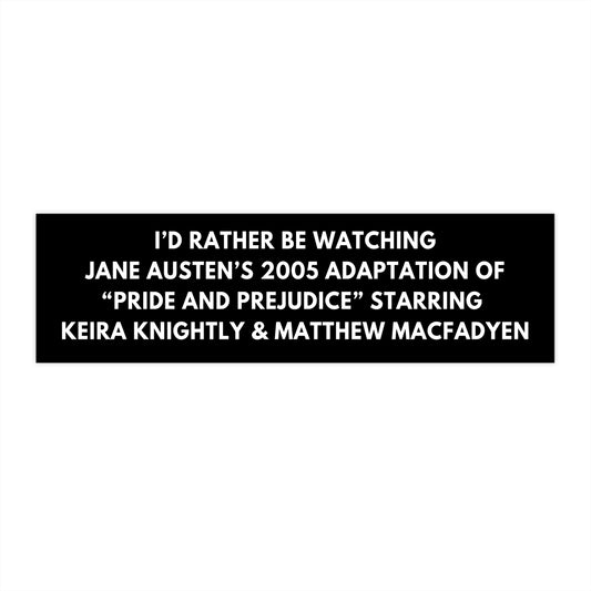 Pride and Prejudice Sticker