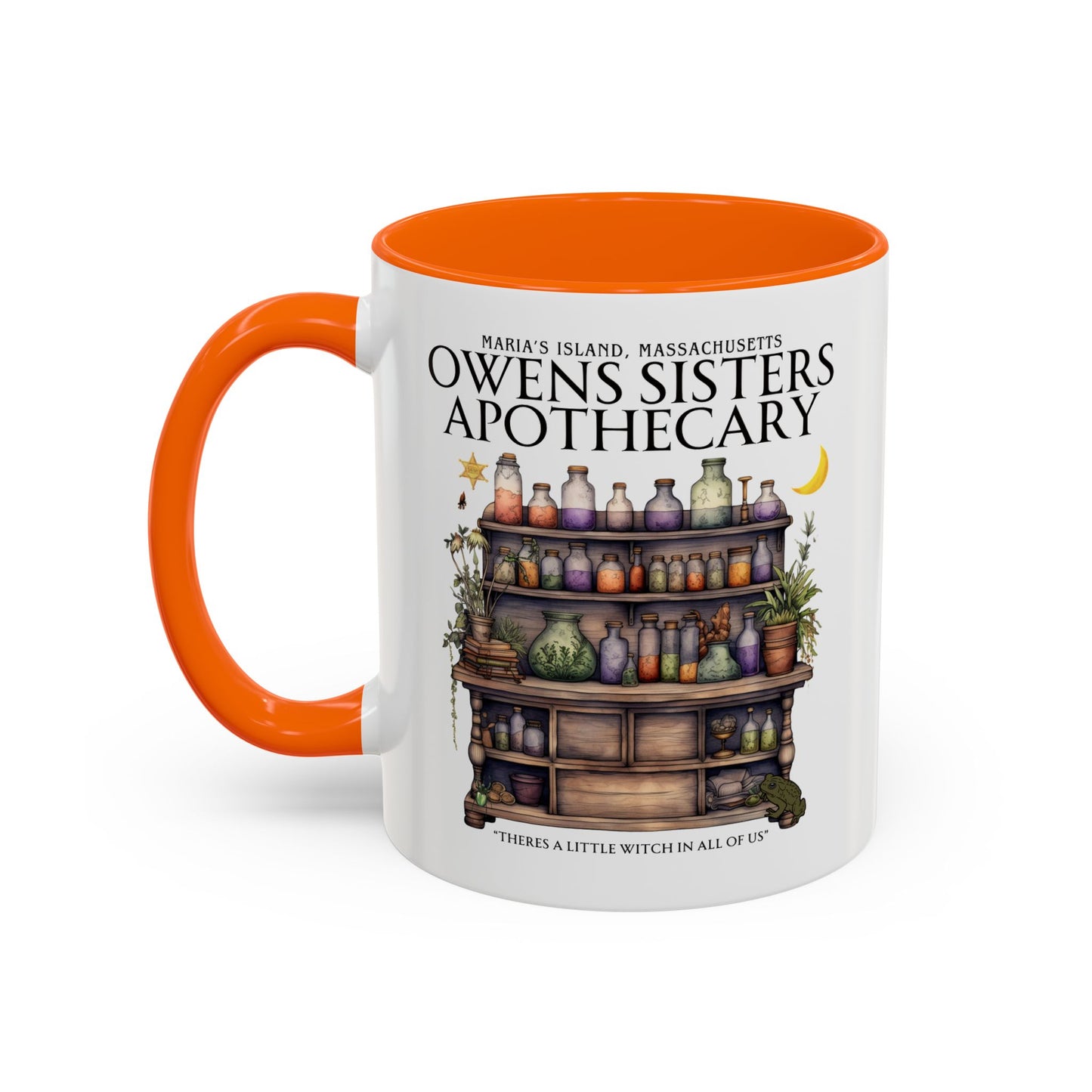 Owens Sisters Witch Coffee Mug 11 oz Colored Handle