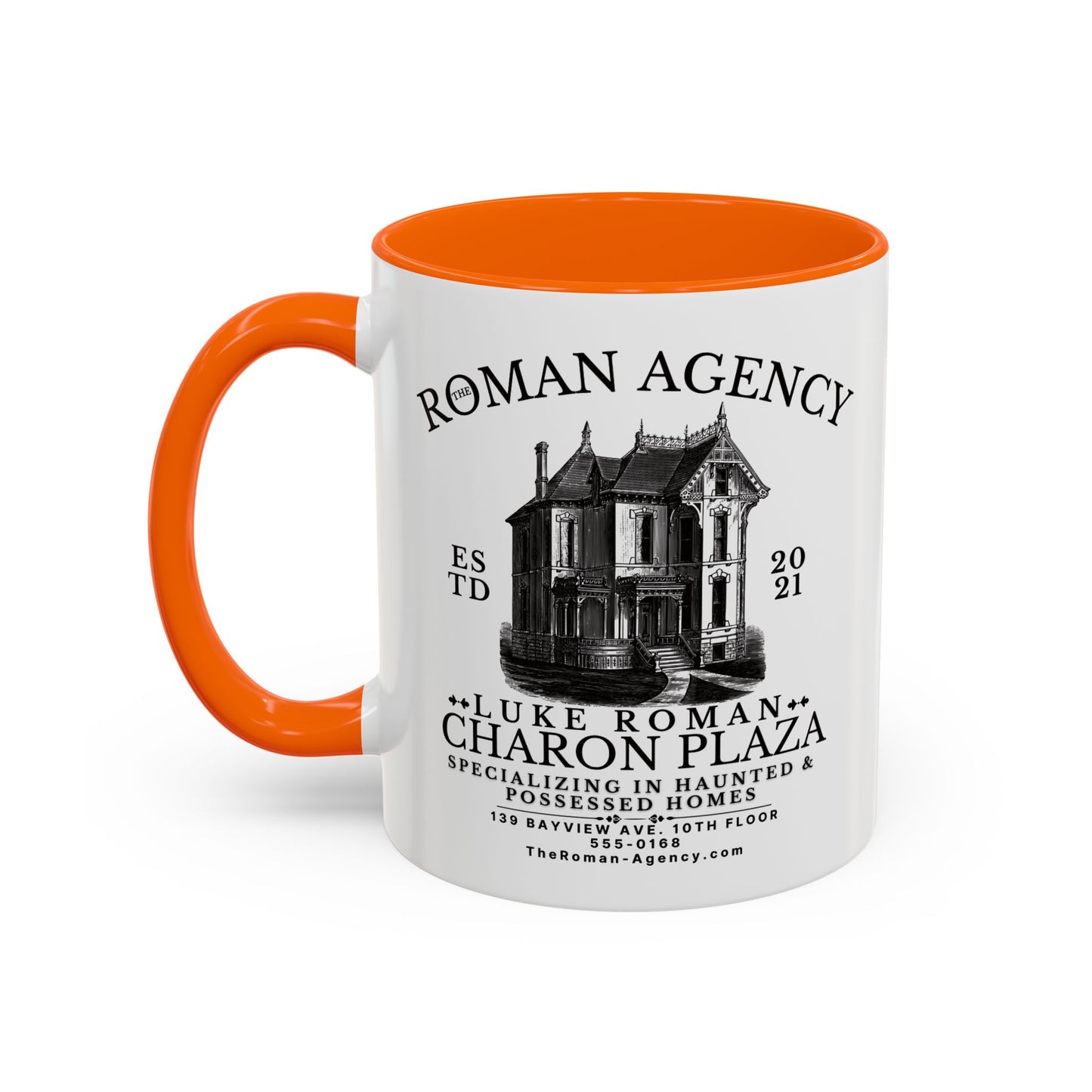Roman Agency Coffee Mug Colored Handle