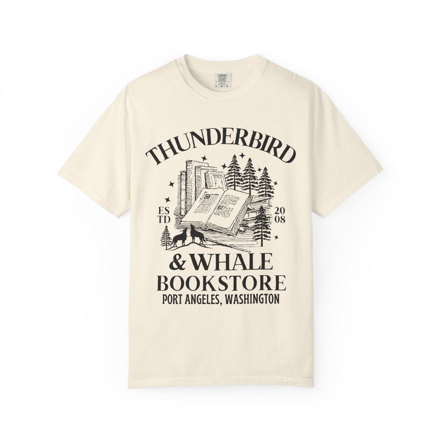 Comfort Colors® Thunderbird & Whale Bookstore Shirt