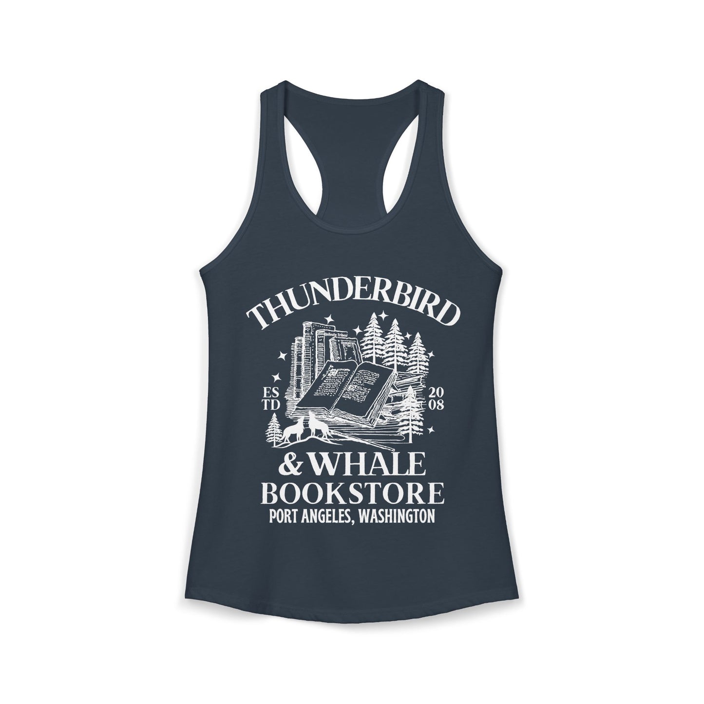 Thunderbird & Whale Bookstore Tank Top