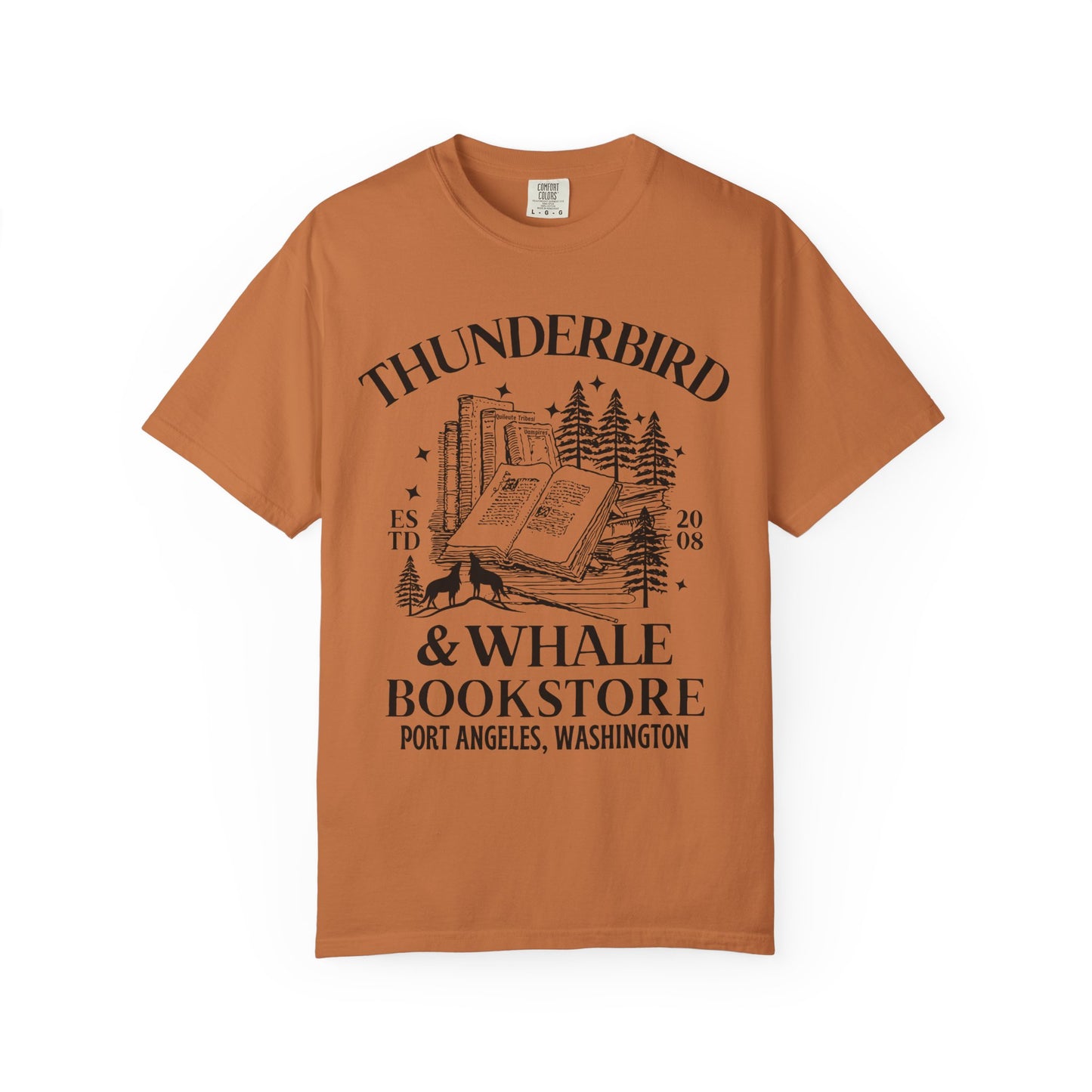 Comfort Colors® Thunderbird & Whale Bookstore Shirt