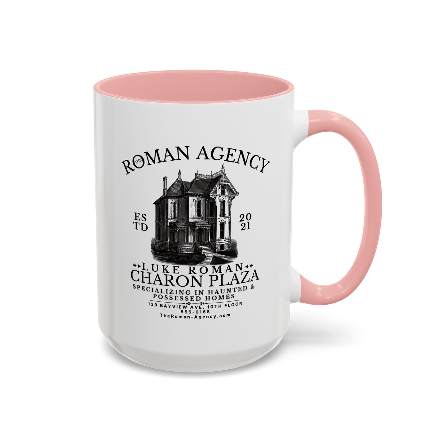 Roman Agency Coffee Mug Colored Handle