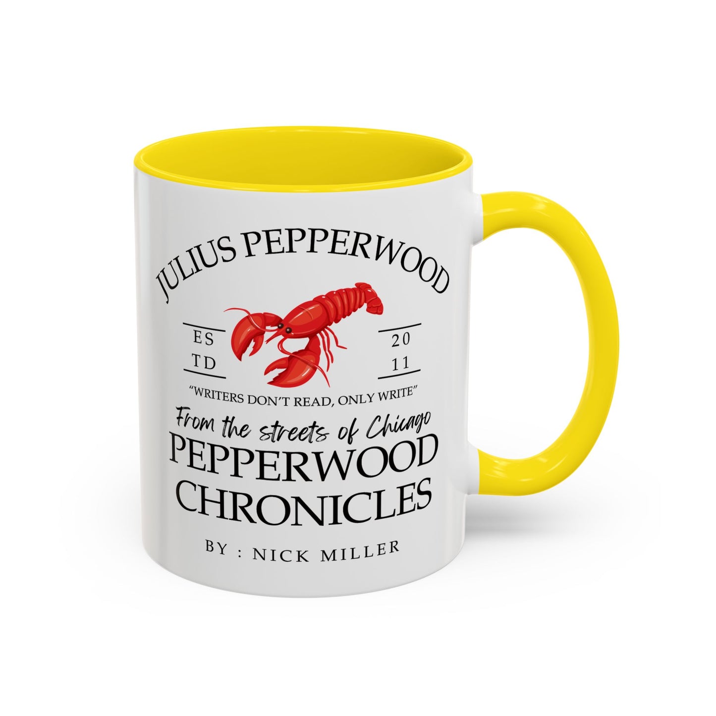 New Girl TV Show - Nick Miller presents Julius Pepperwood Coffee Mug Colored Handle 11oz