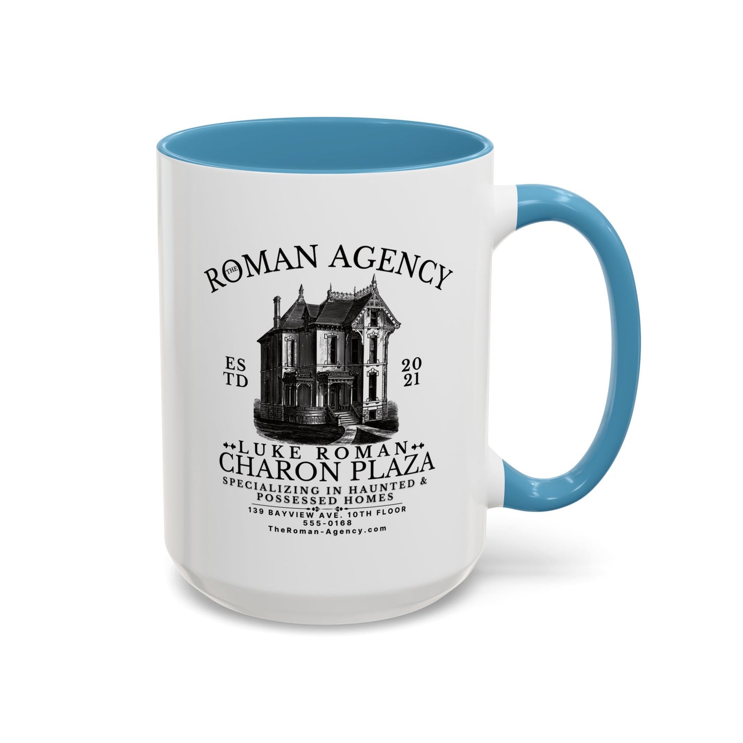 Roman Agency Coffee Mug Colored Handle