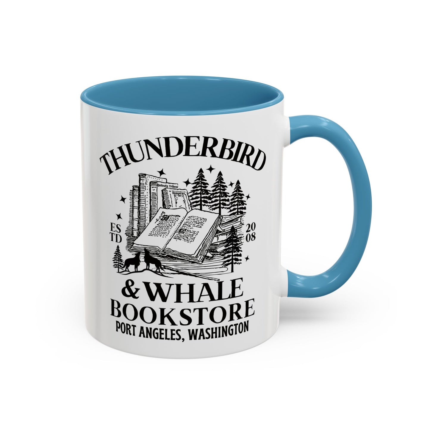 Thunderbird & Whale bookstore Coffee Mug
