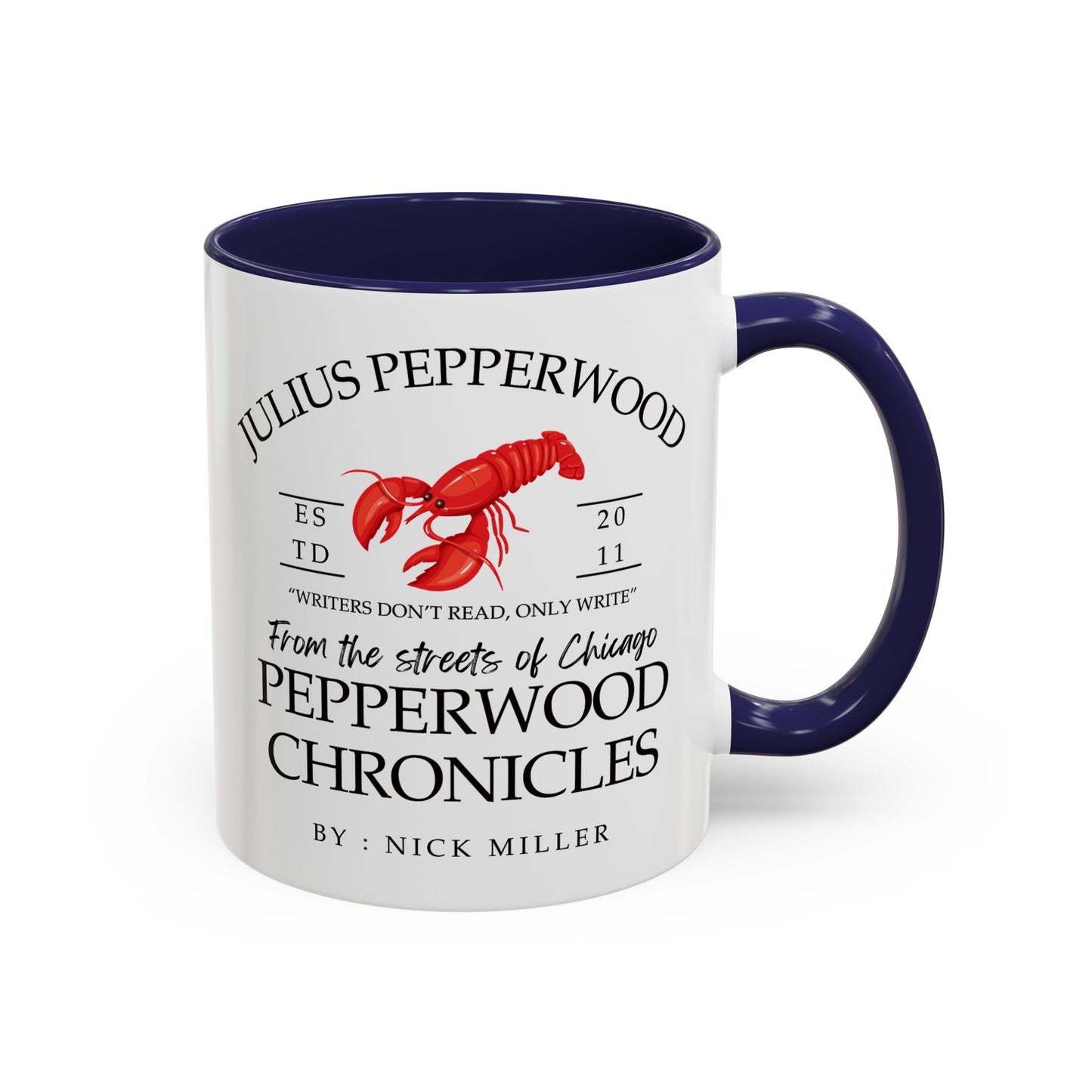 New Girl TV Show - Nick Miller presents Julius Pepperwood Coffee Mug Colored Handle 11oz