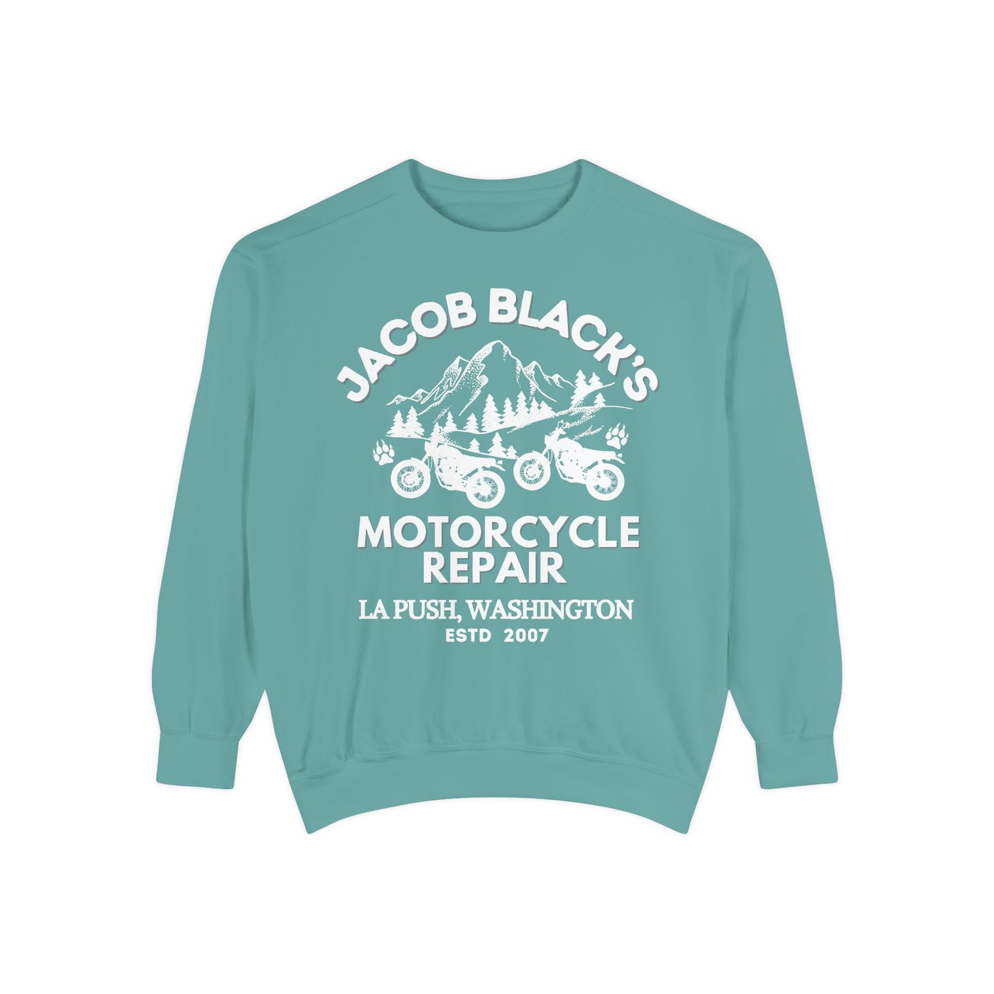 Comfort Colors® Jacob Black Motorcycle Repair Sweatshirt