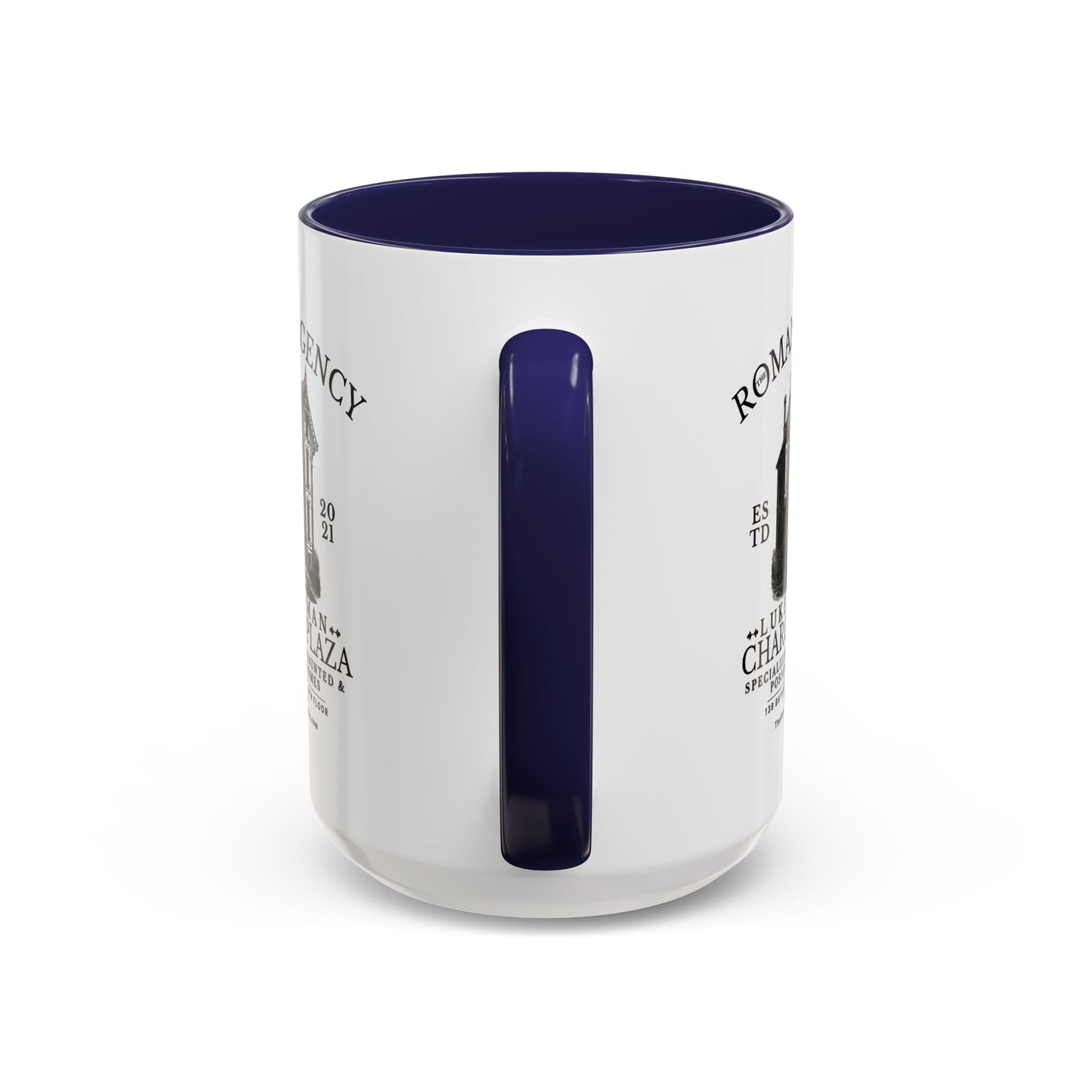Roman Agency Coffee Mug Colored Handle