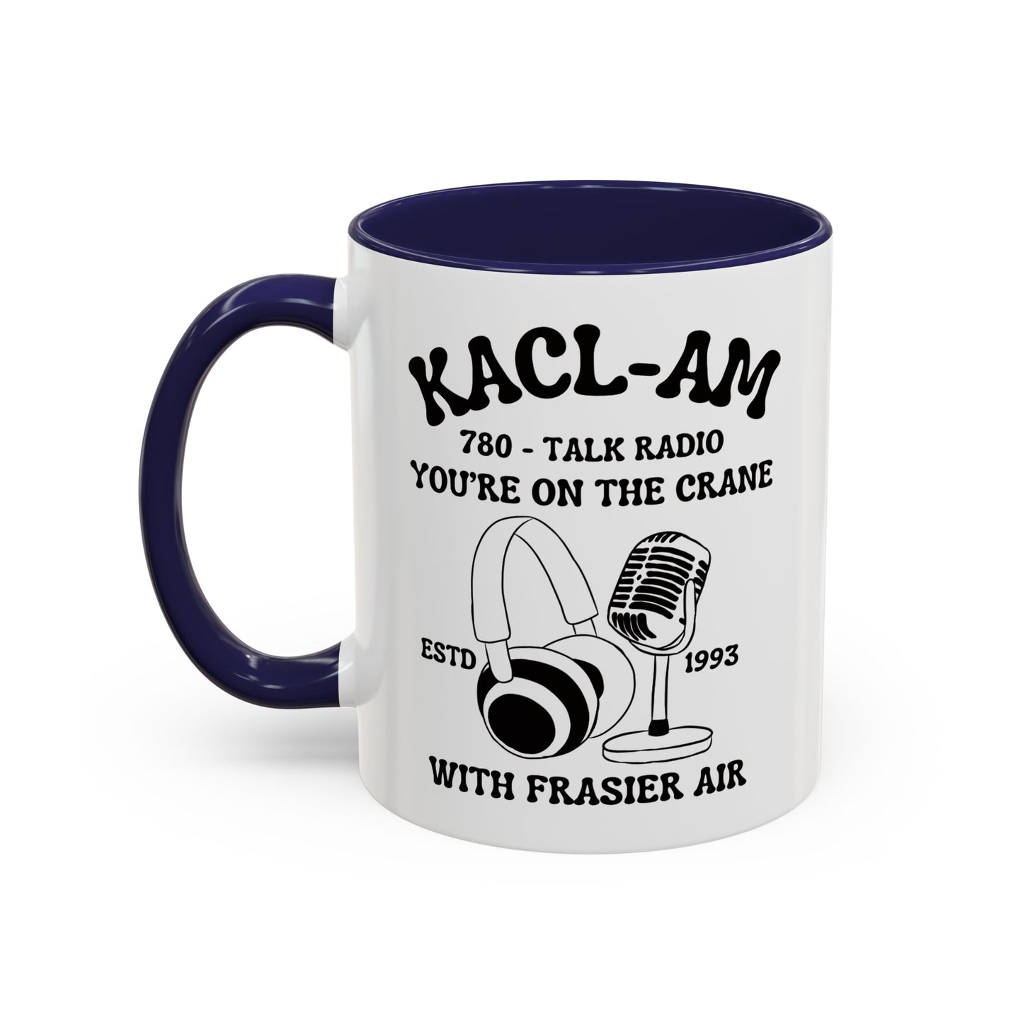 KACL-AM Coffee Mug Colored Handle 11oz
