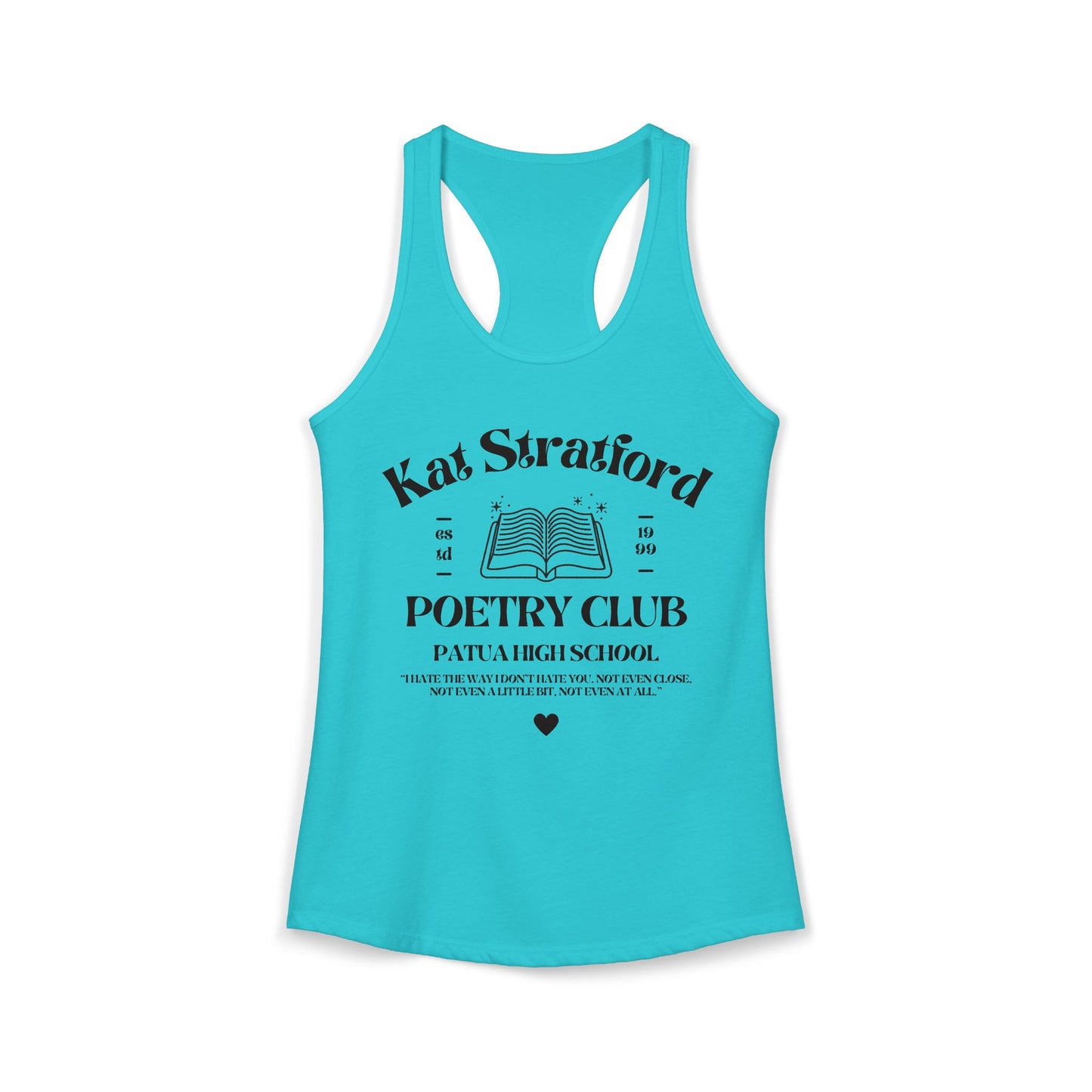 10 Things I Hate About You Movie - Kat Poetry Club Tank Top