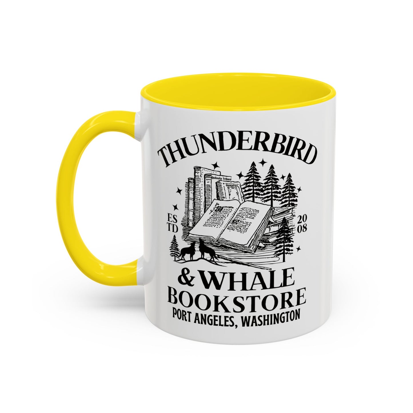 Thunderbird & Whale bookstore Coffee Mug