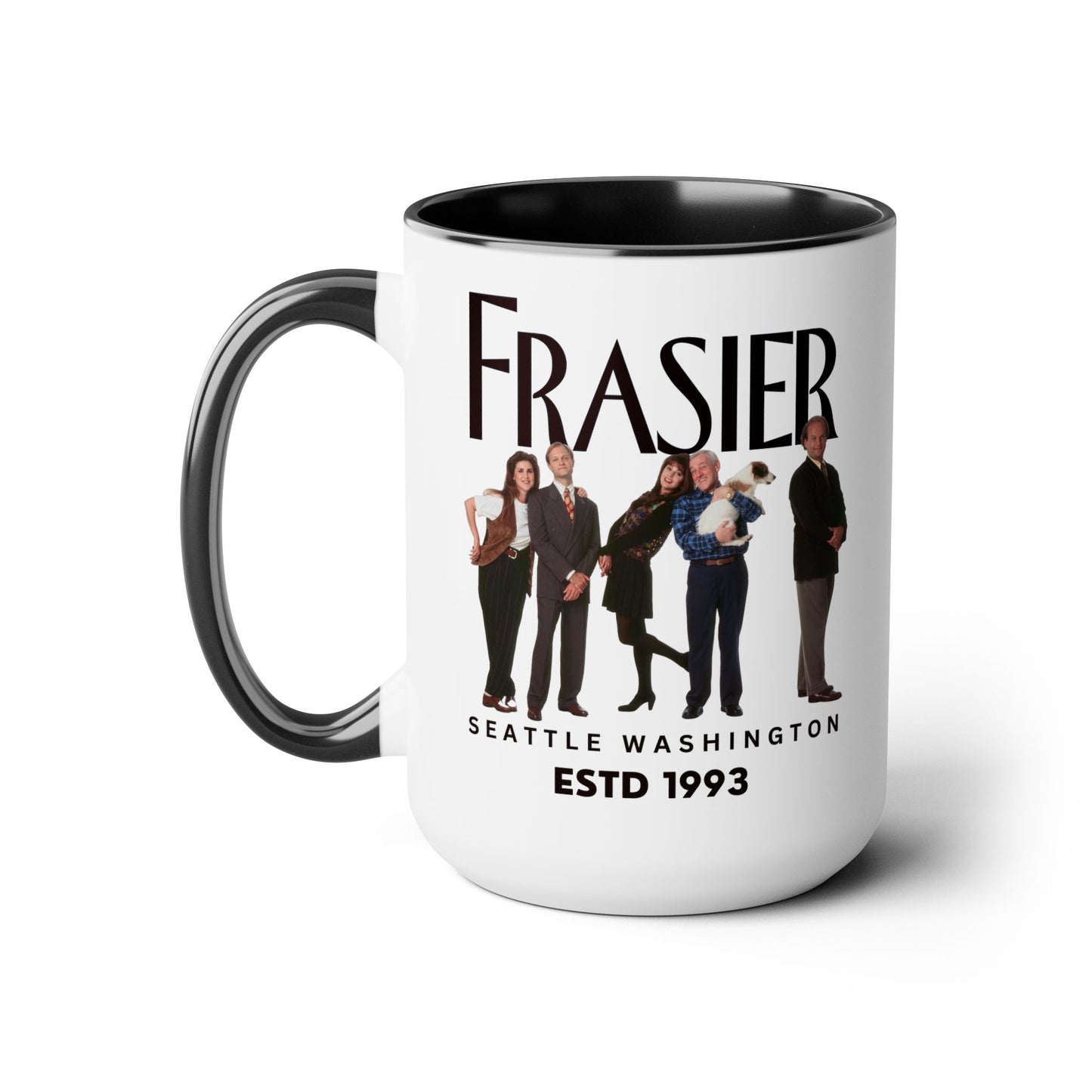 Radio Psychiatrist Coffee Mug Colored Handle 15oz