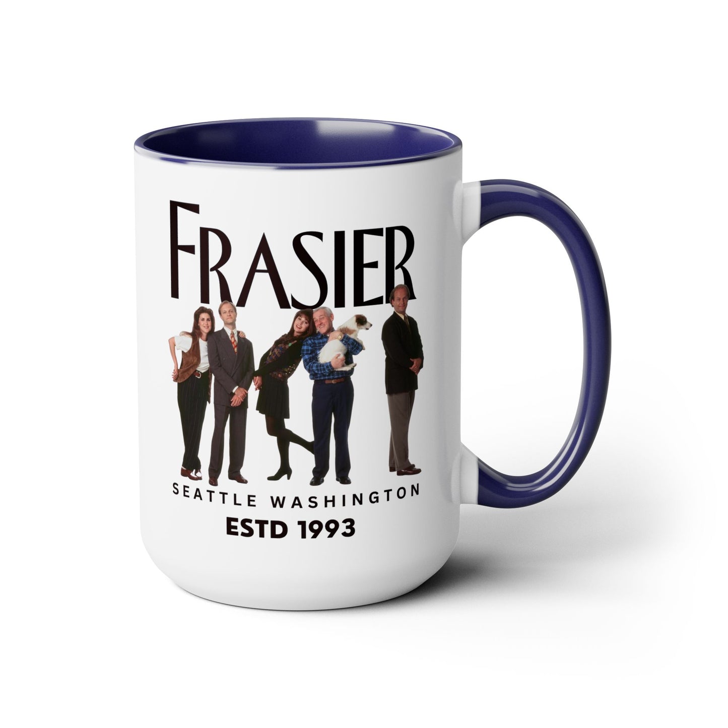 Radio Psychiatrist Coffee Mug Colored Handle 15oz