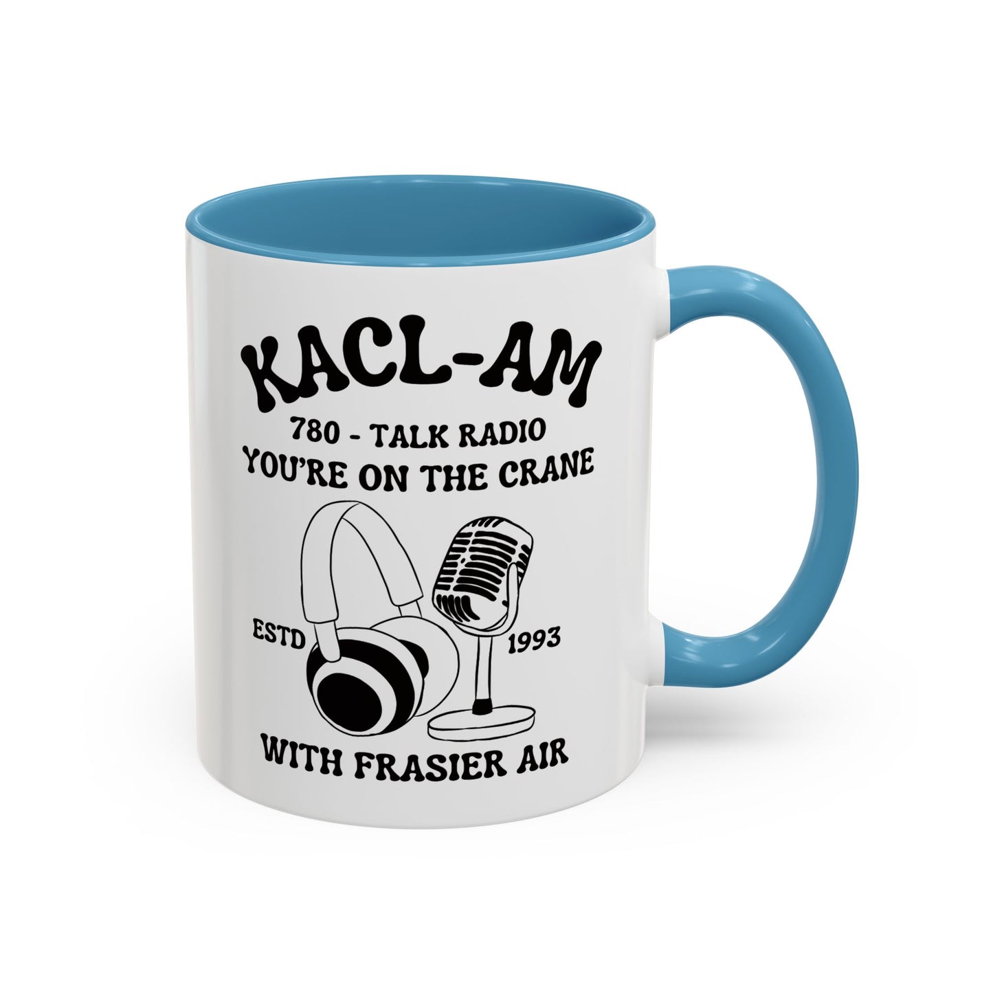 KACL-AM Coffee Mug Colored Handle 11oz