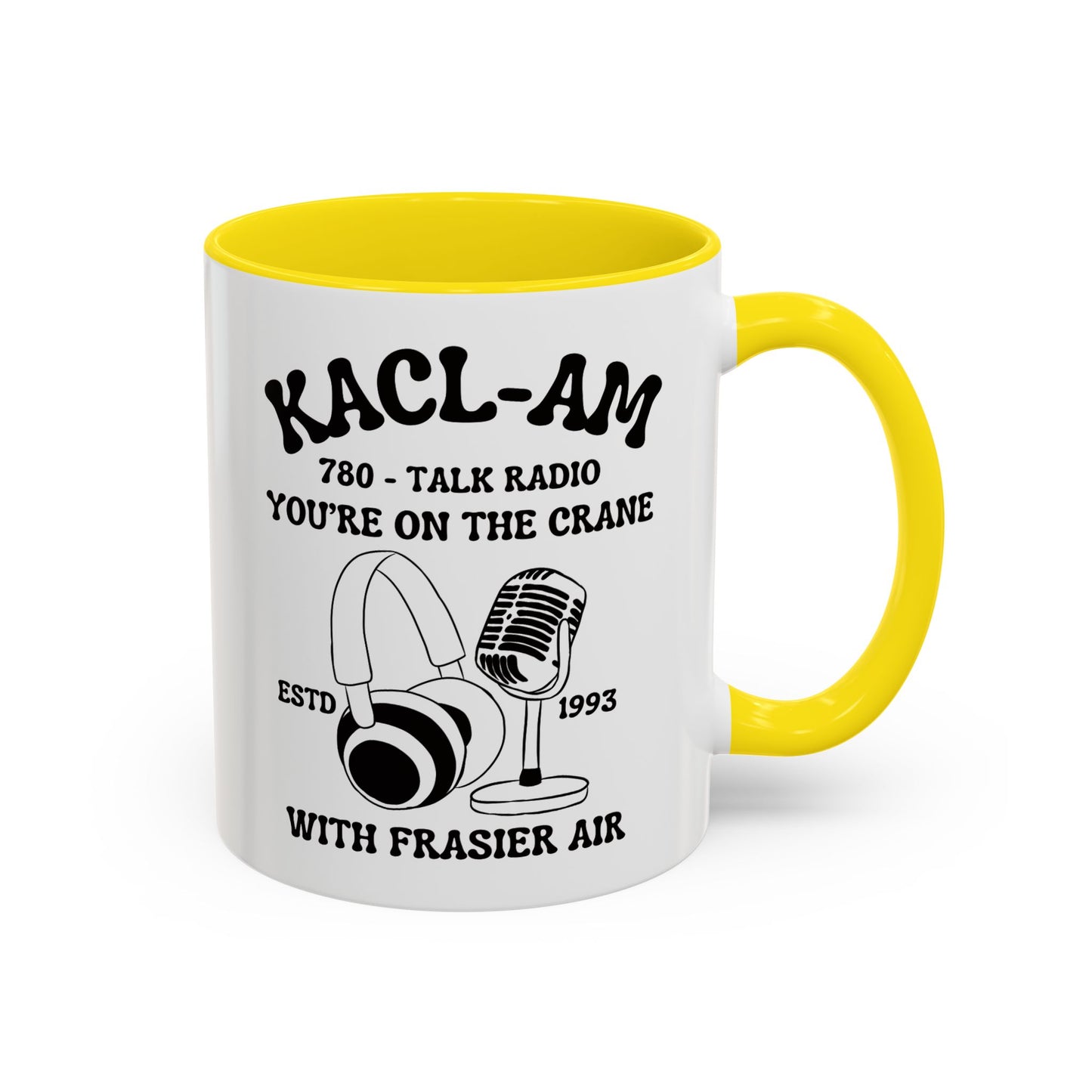 KACL-AM Coffee Mug Colored Handle 11oz