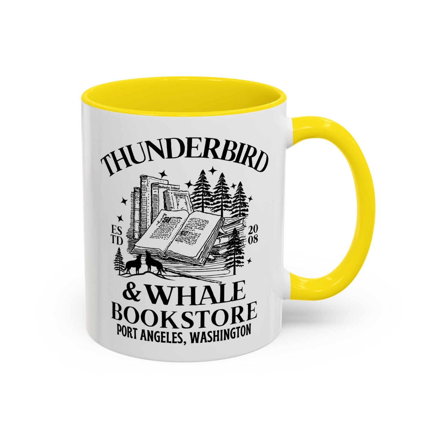 Thunderbird & Whale bookstore Coffee Mug