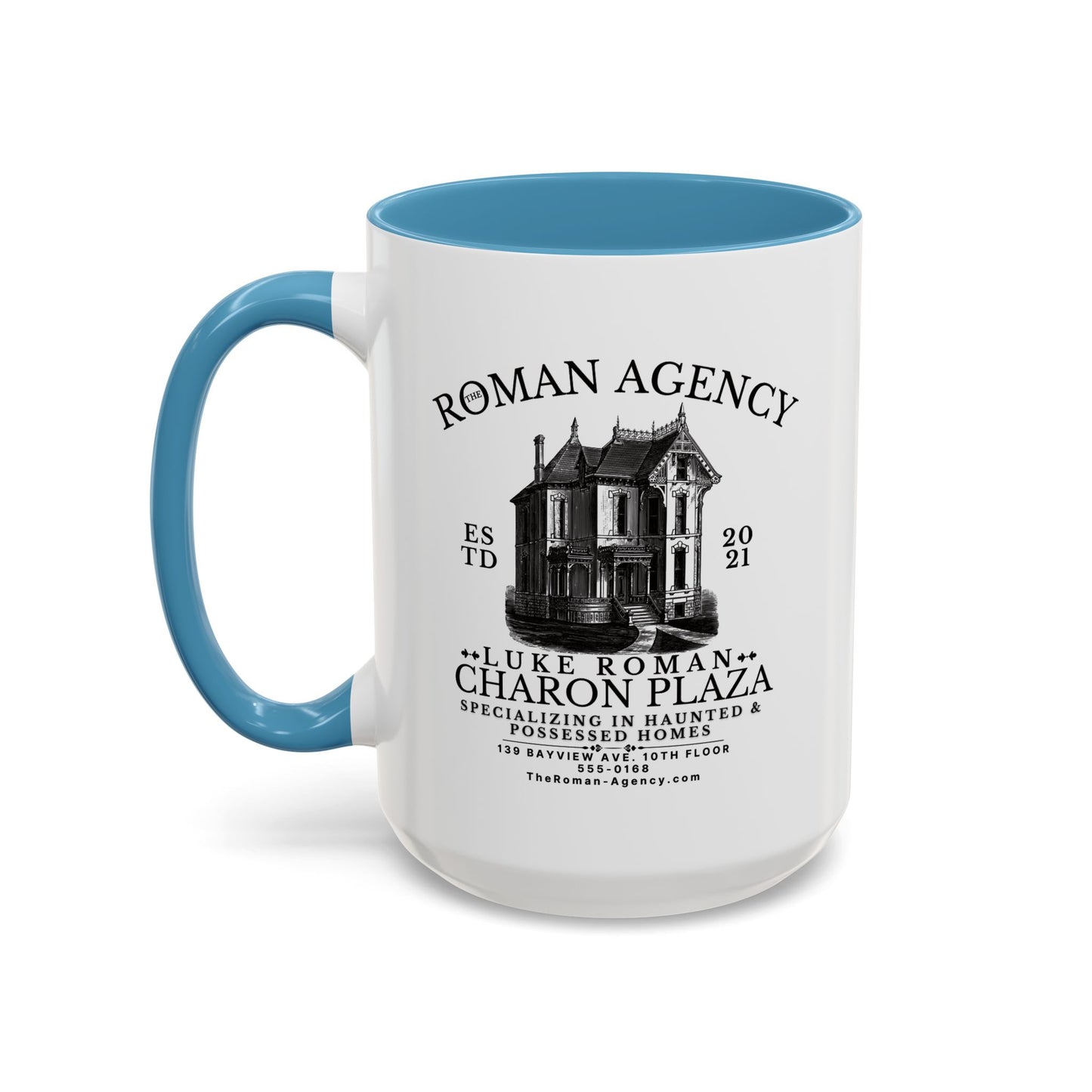 Roman Agency Coffee Mug Colored Handle