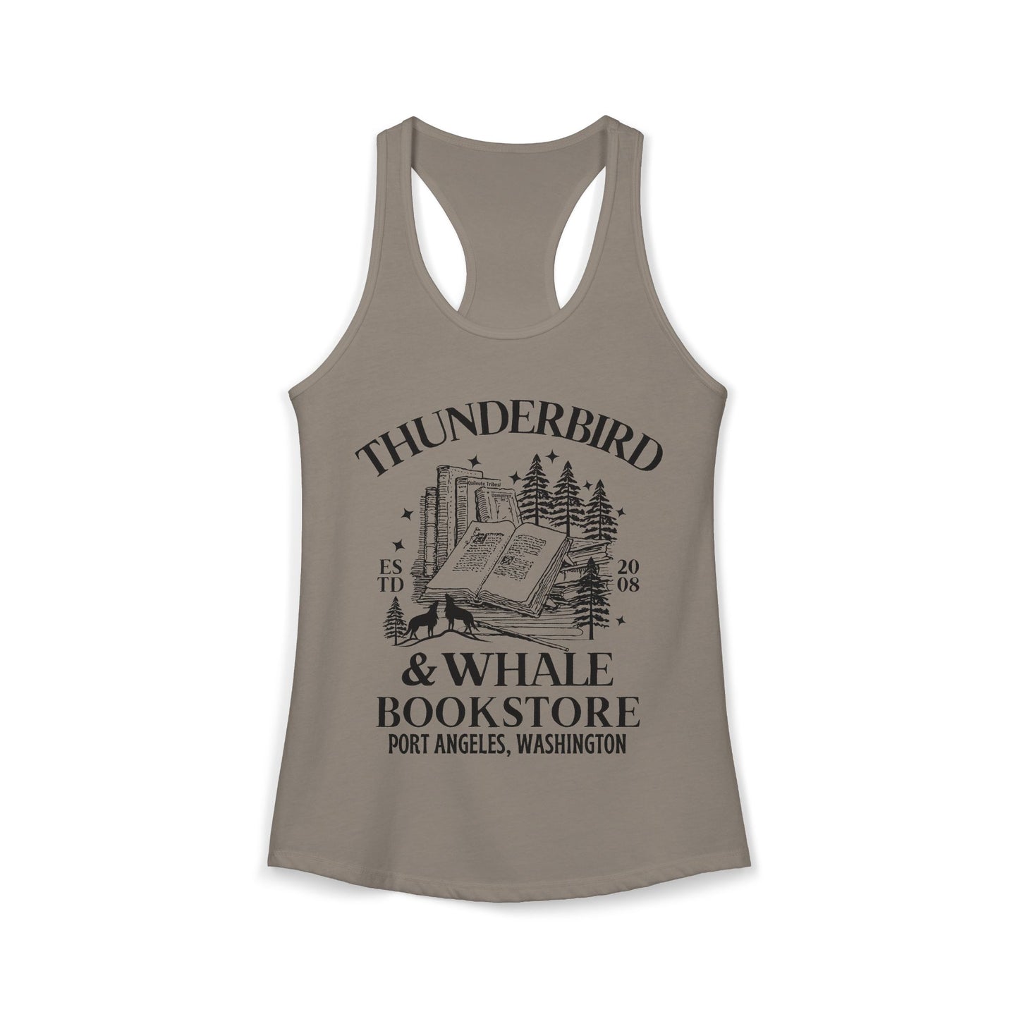 Thunderbird & Whale Bookstore Tank Top