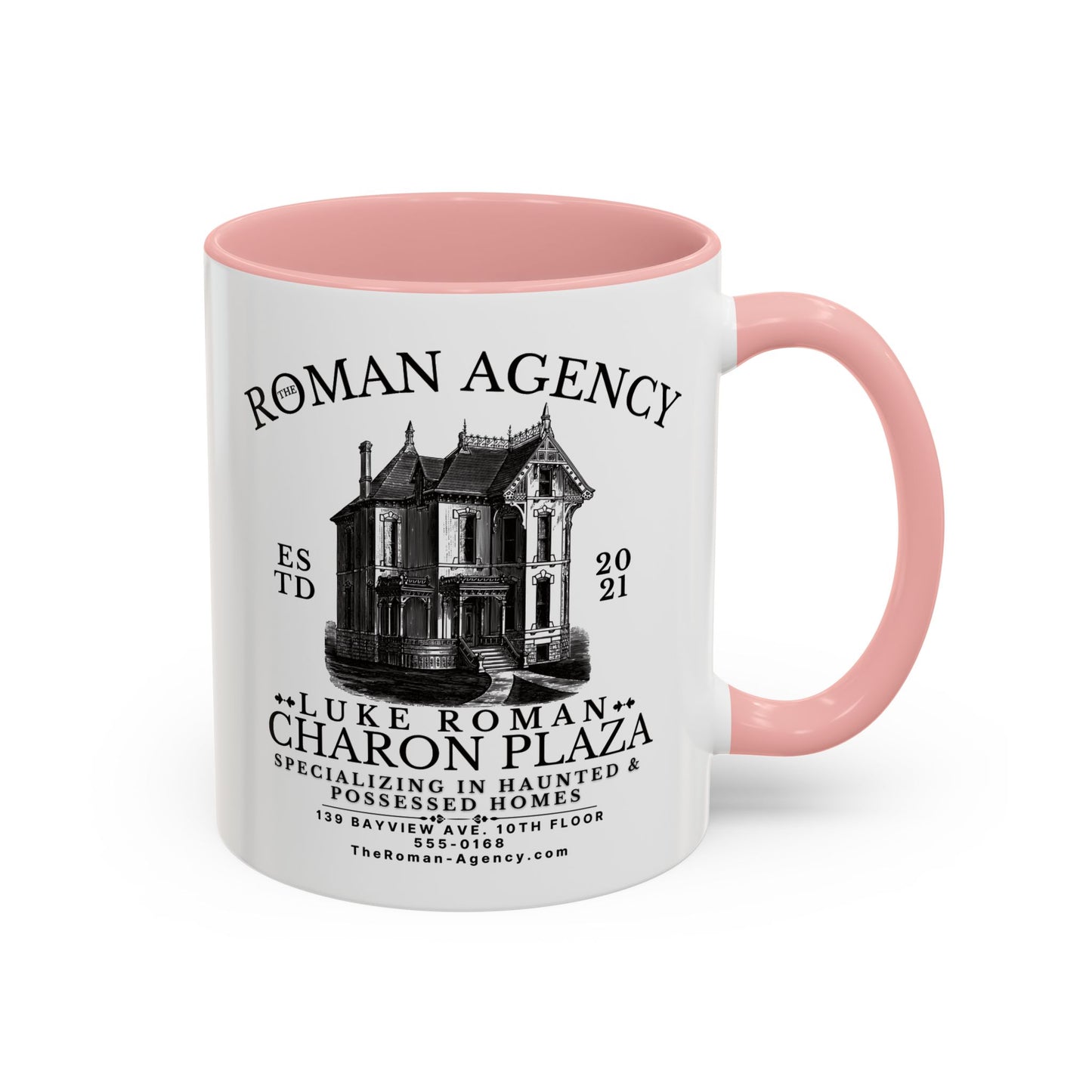 Roman Agency Coffee Mug Colored Handle