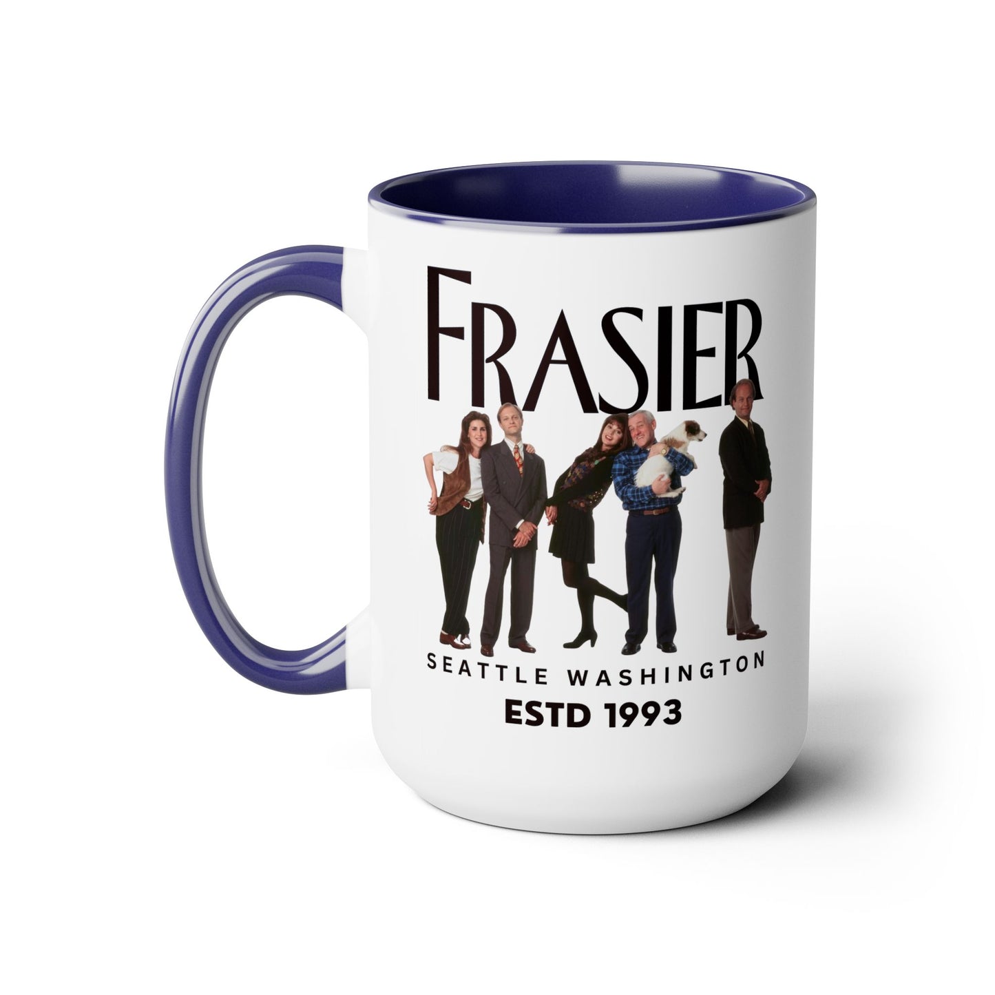 Radio Psychiatrist Coffee Mug Colored Handle 15oz