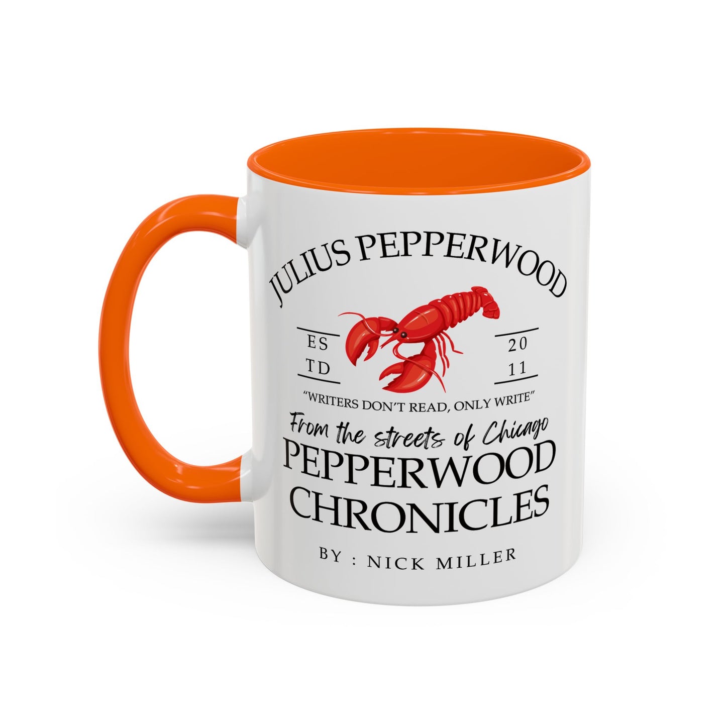 New Girl TV Show - Nick Miller presents Julius Pepperwood Coffee Mug Colored Handle 11oz