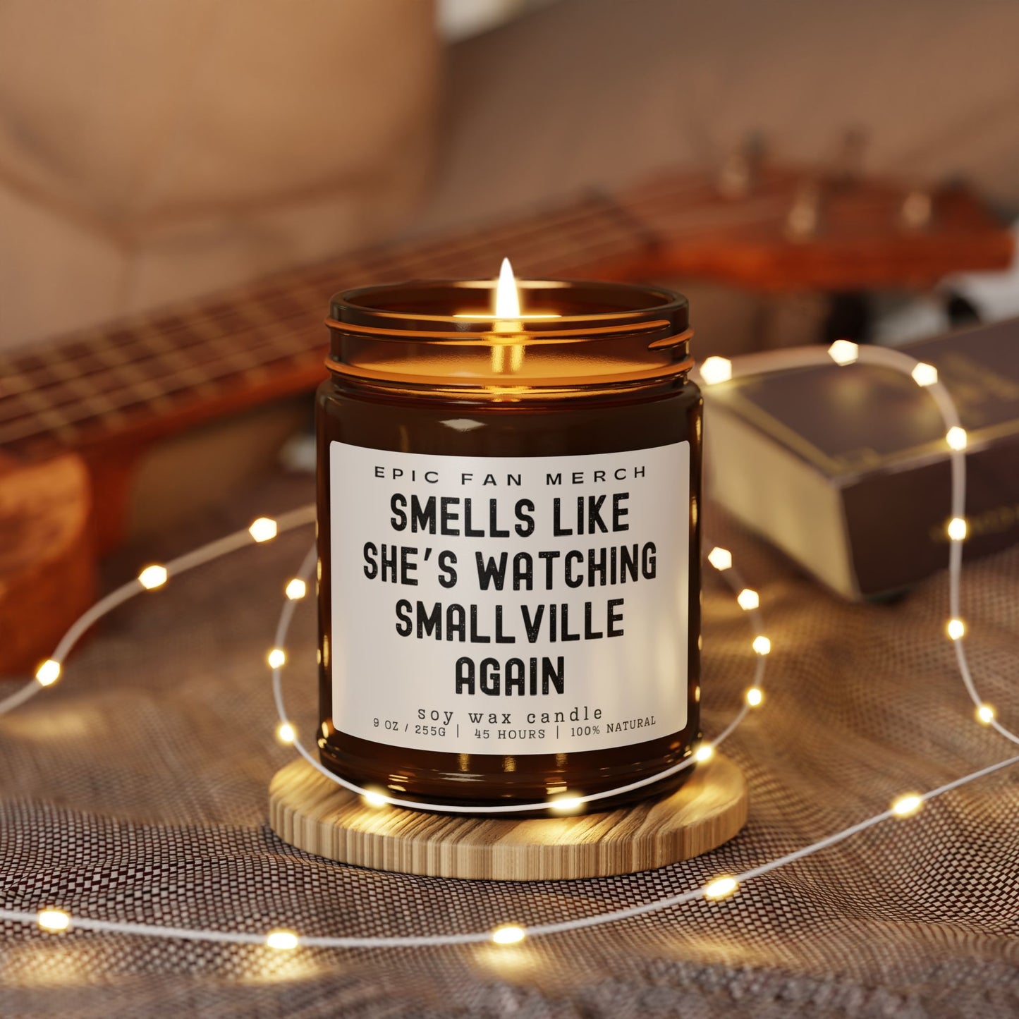 Hero Scented Soy Candle Amber Jar