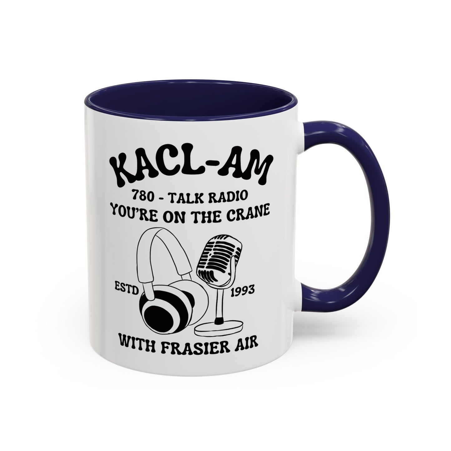 KACL-AM Coffee Mug Colored Handle 11oz