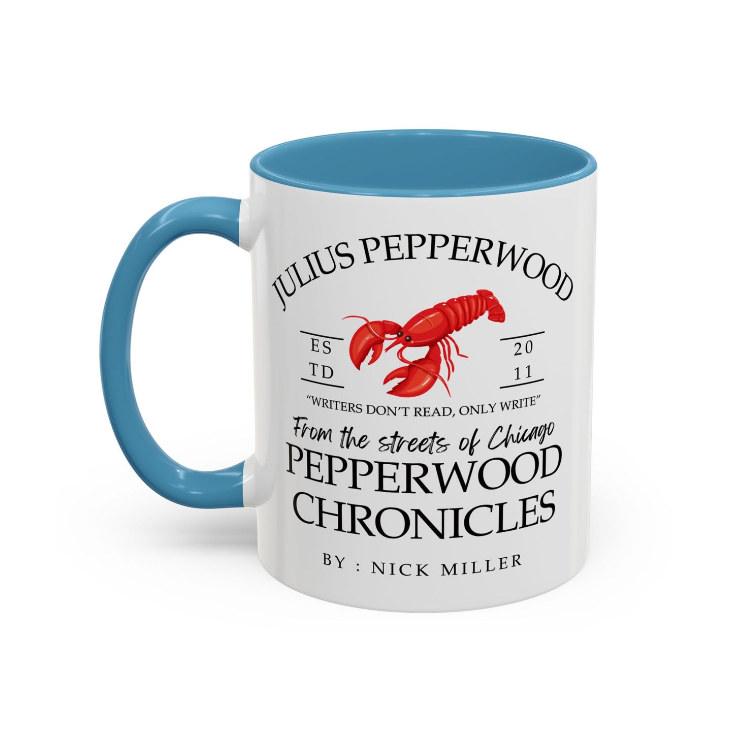 New Girl TV Show - Nick Miller presents Julius Pepperwood Coffee Mug Colored Handle 11oz