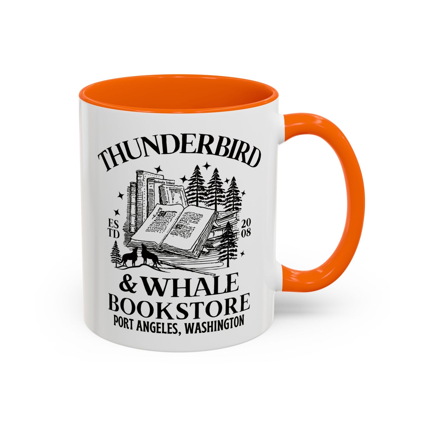 Thunderbird & Whale bookstore Coffee Mug