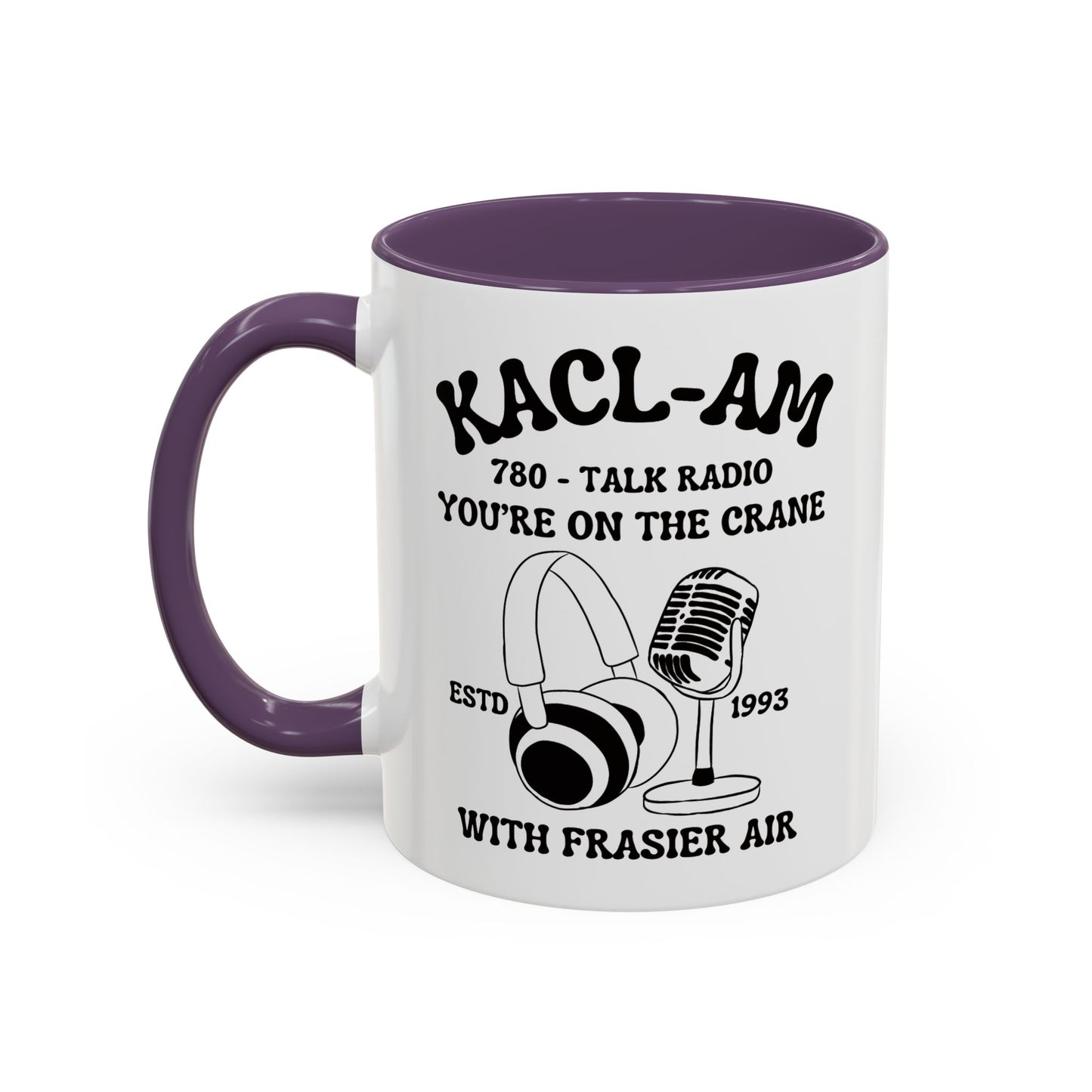 KACL-AM Coffee Mug Colored Handle 11oz