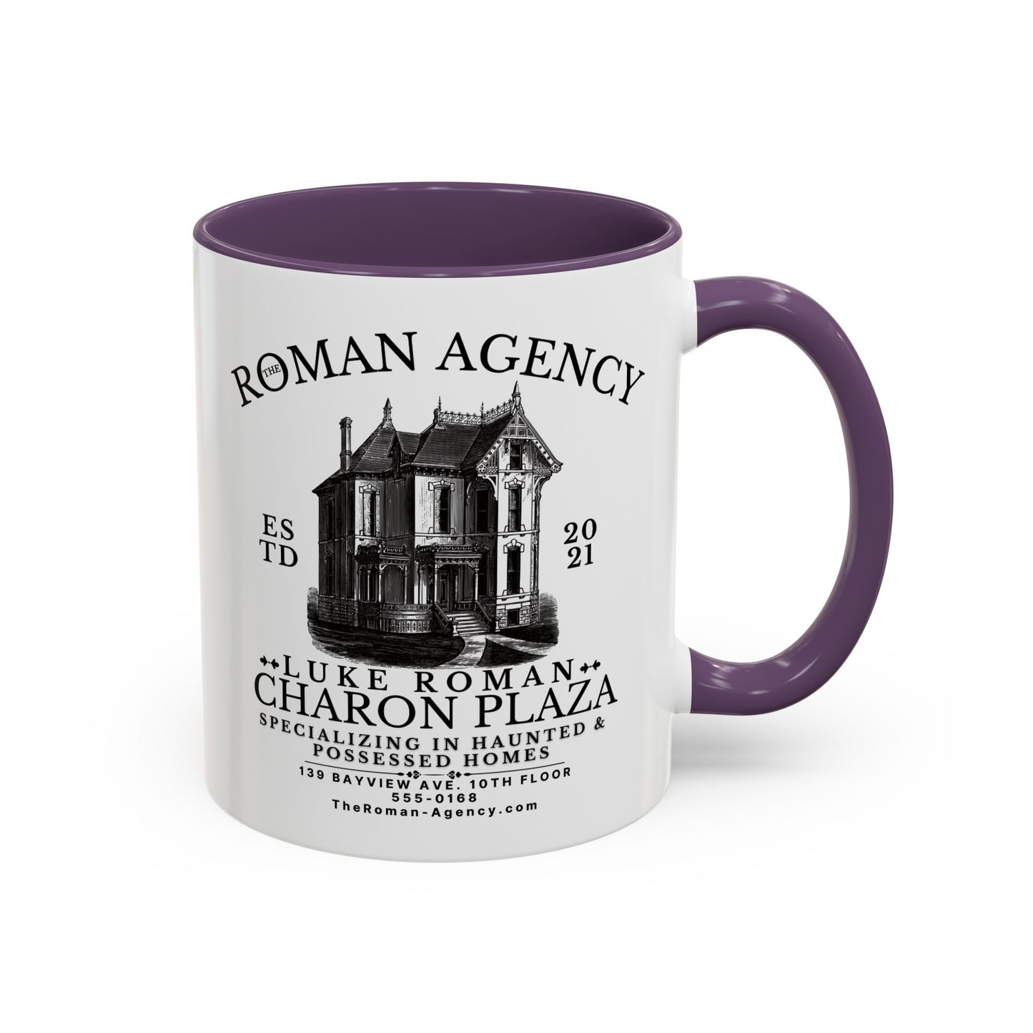 Roman Agency Coffee Mug Colored Handle
